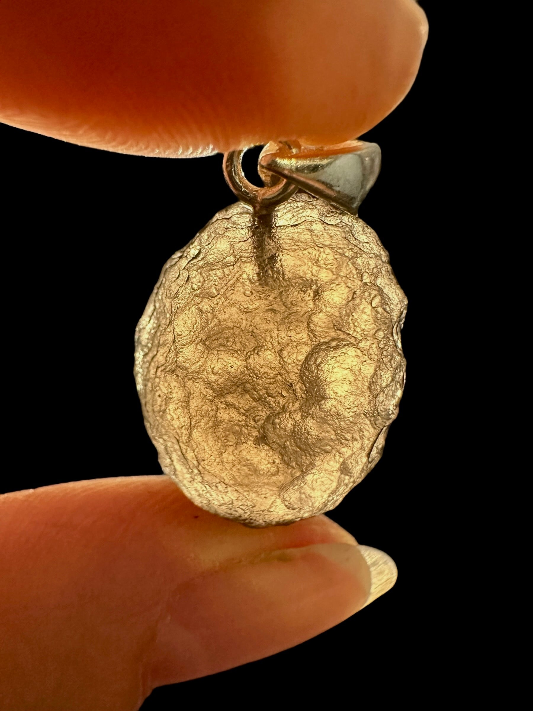 Silver colombianite pendant - SP/K034