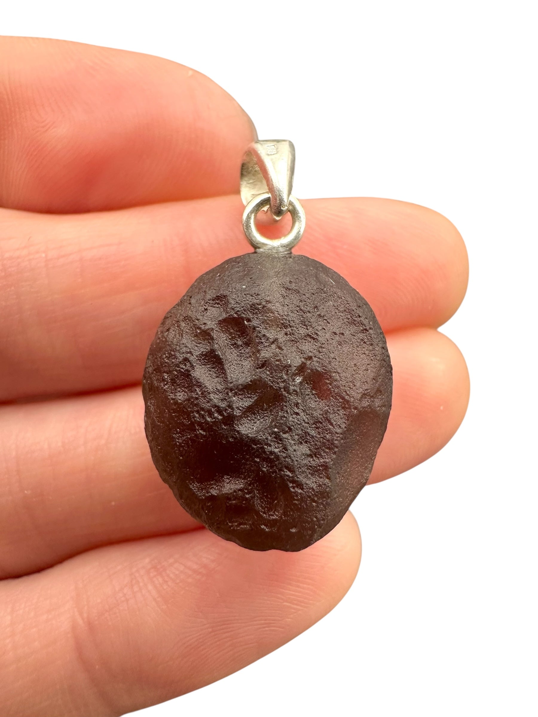 Silver colombianite pendant - SP/K035