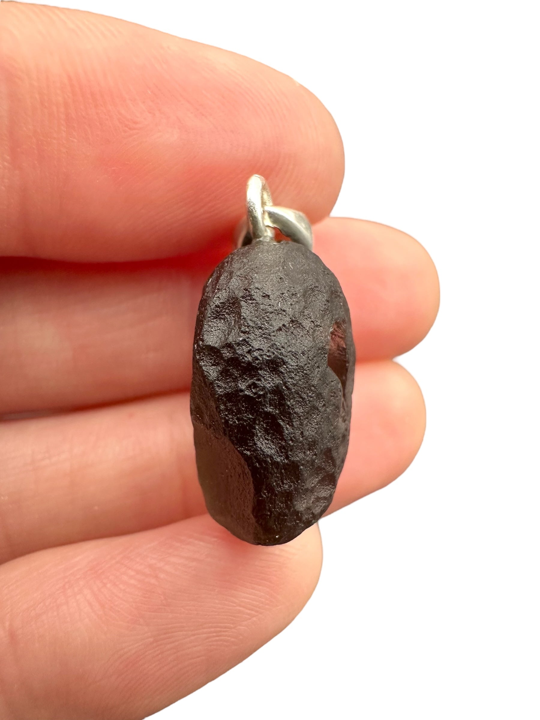 Silver colombianite pendant - SP/K035