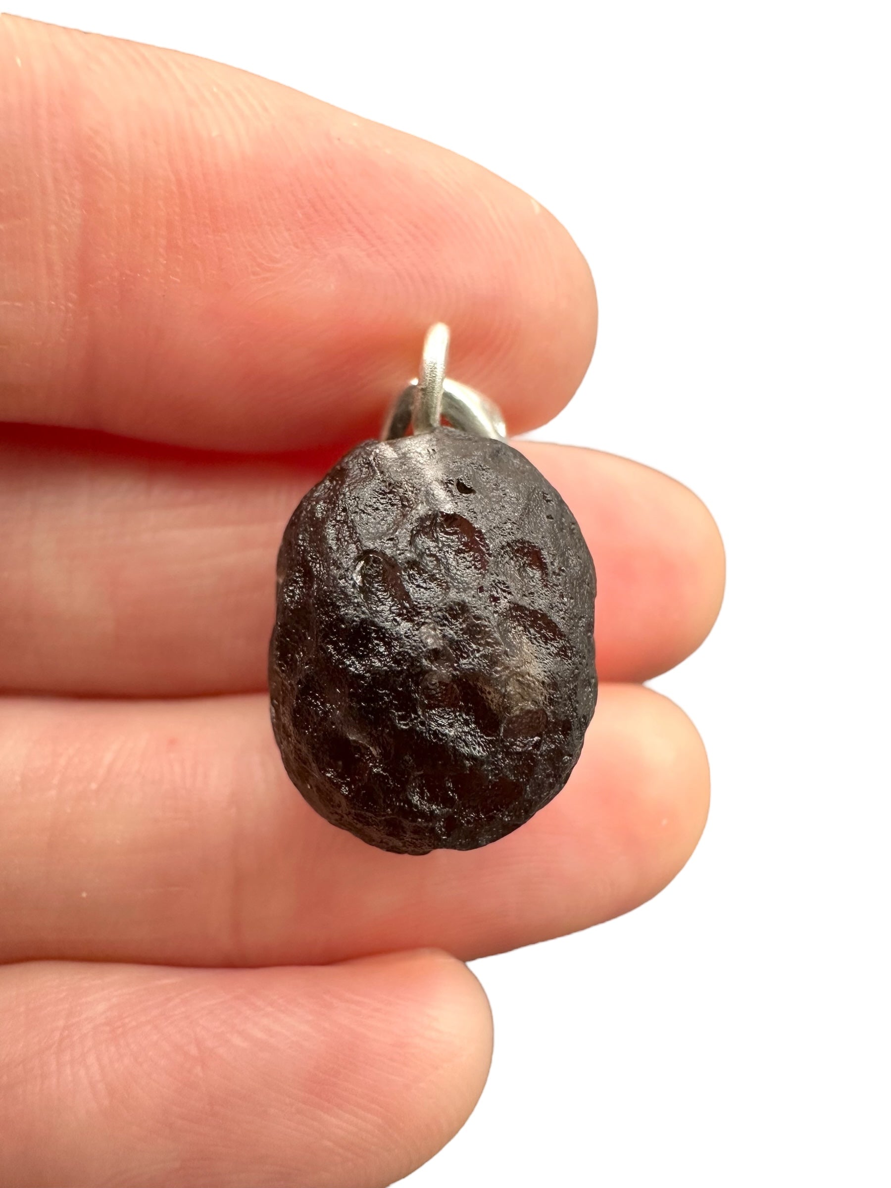 Silver colombianite pendant - SP/K036