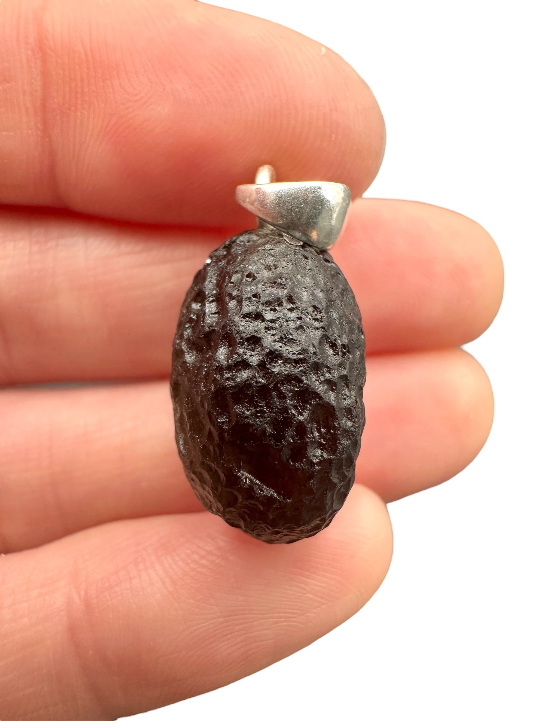 Silver colombianite pendant - SP/K037