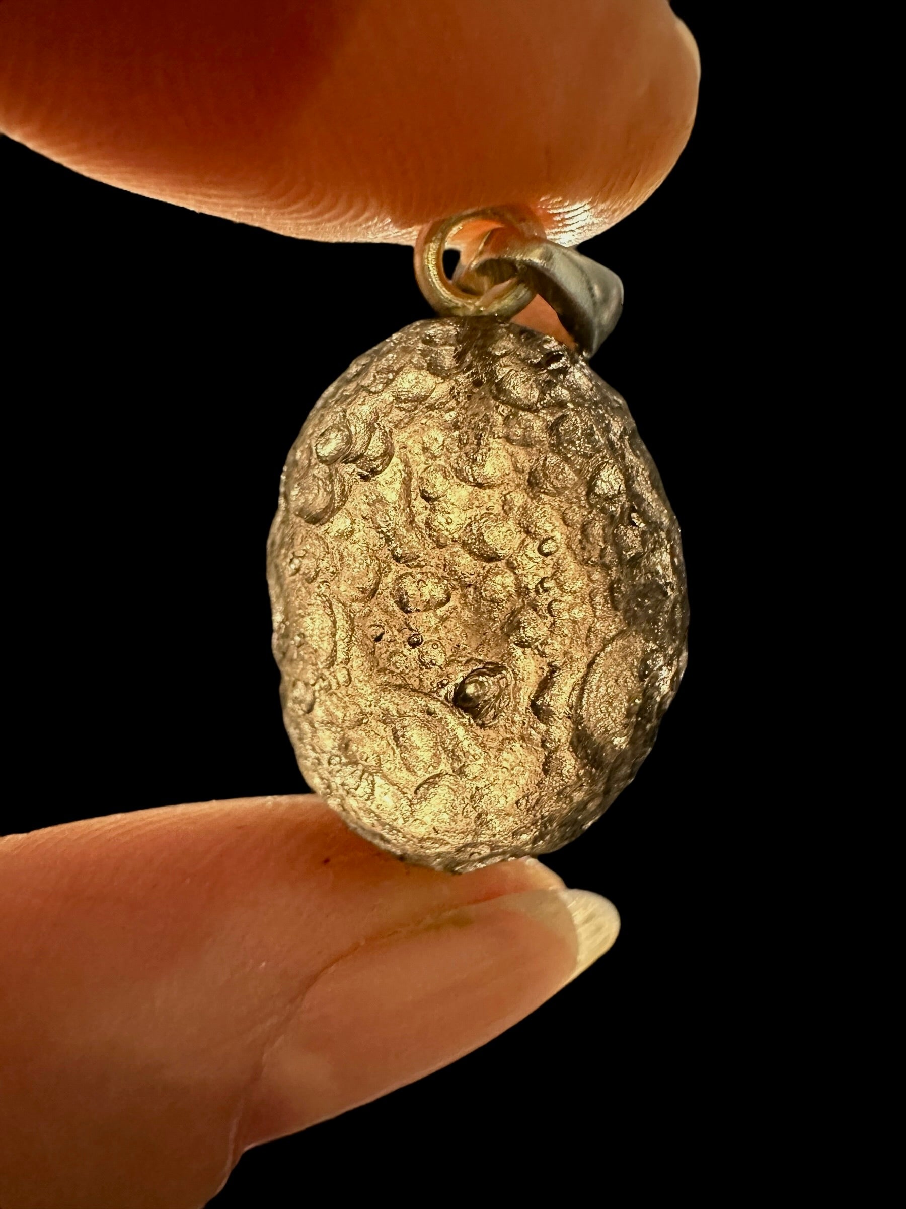 Silver colombianite pendant - SP/K037