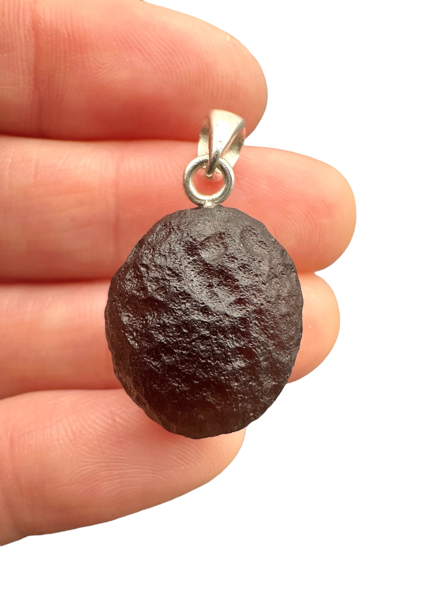 Silver colombianite pendant - SP/K038