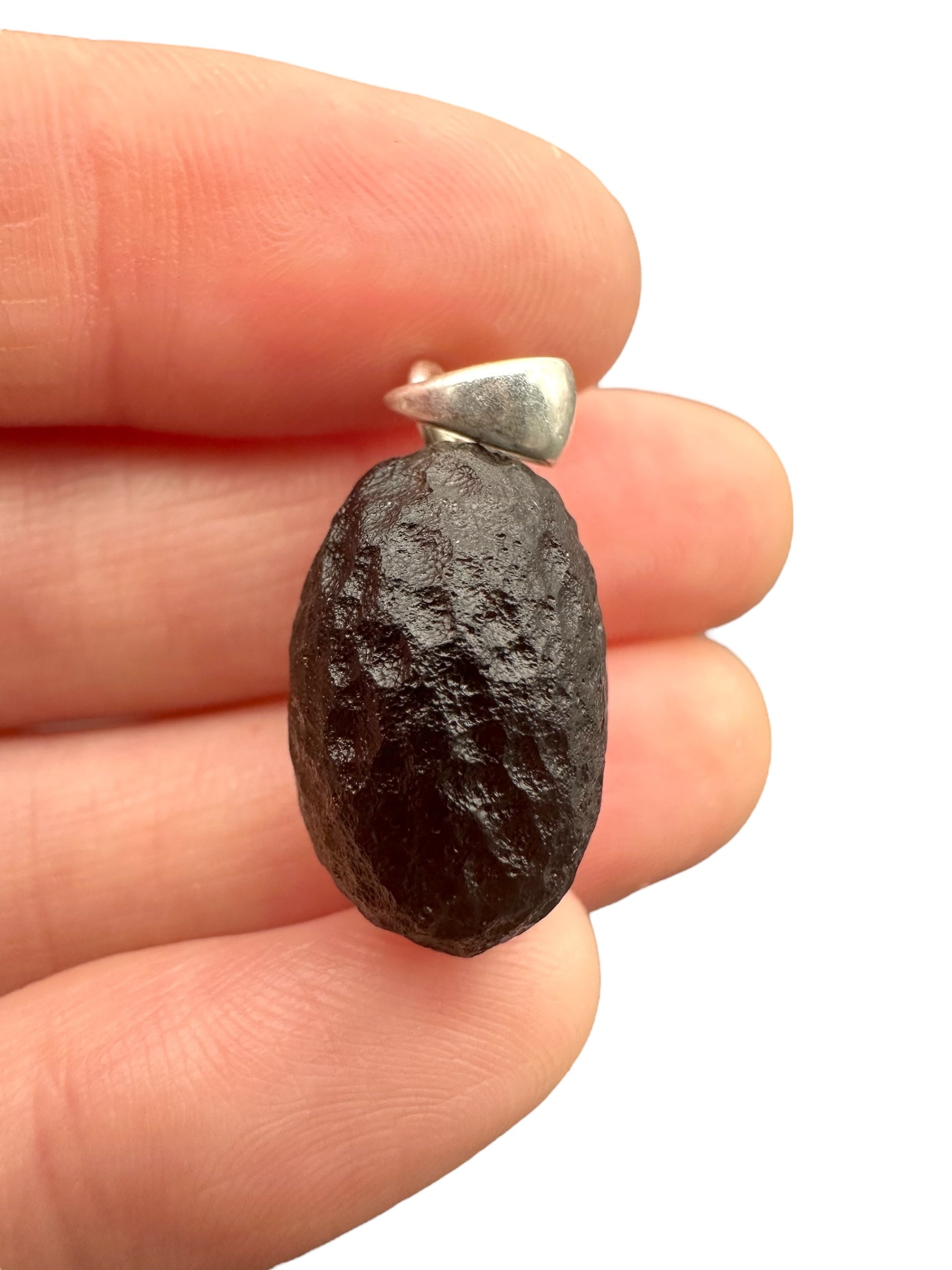 Silver colombianite pendant - SP/K038