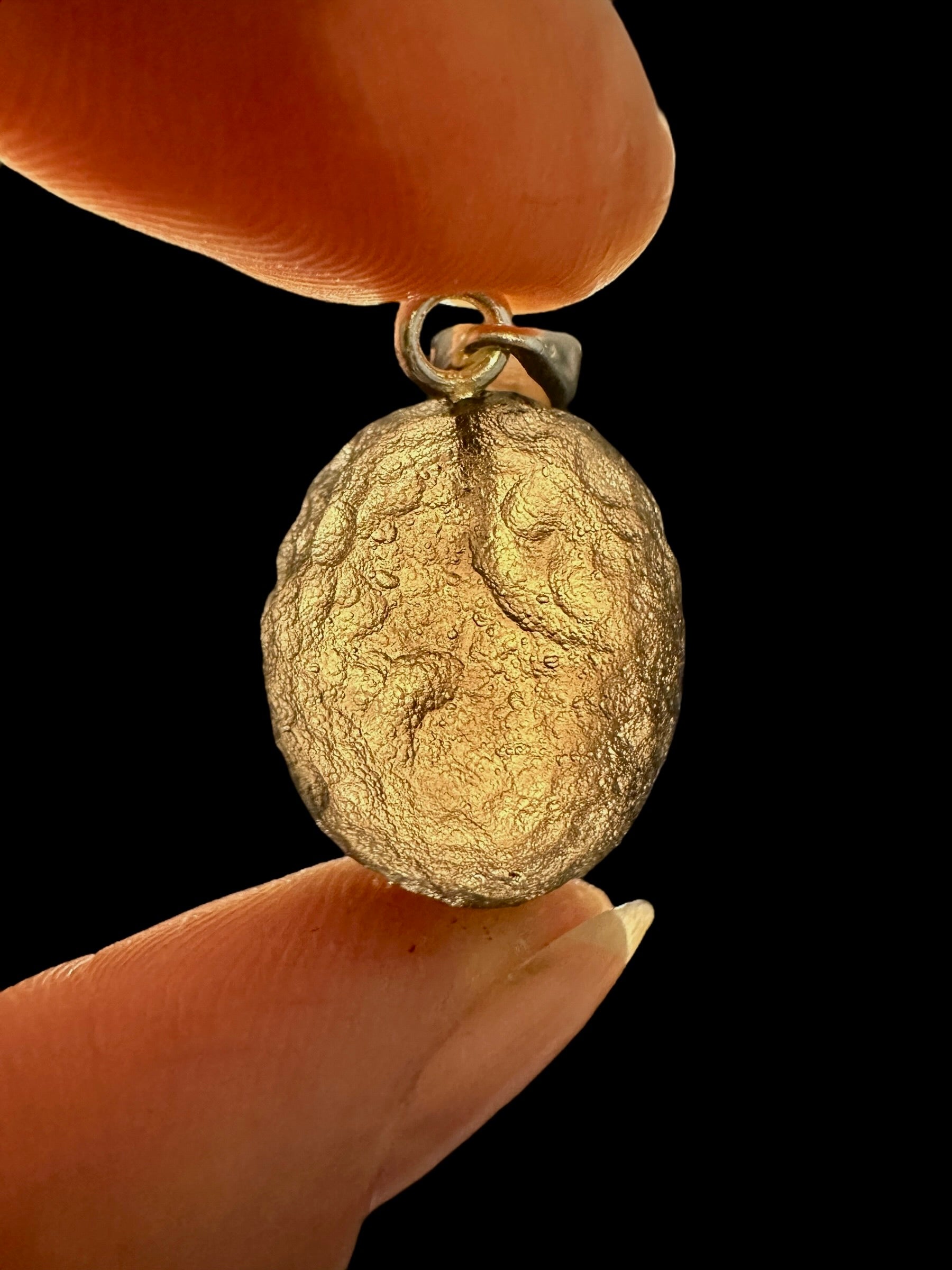 Silver colombianite pendant - SP/K038