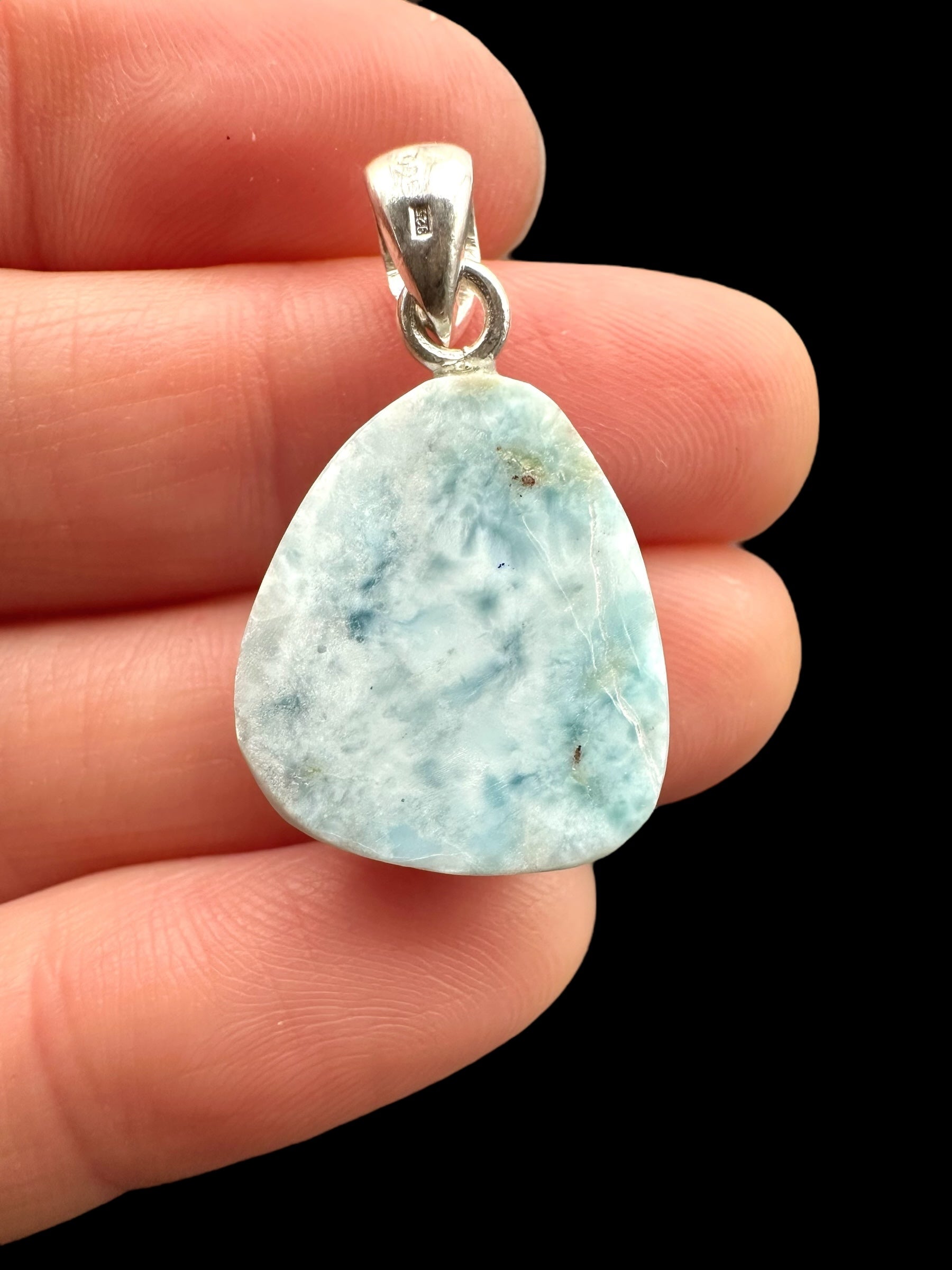 Silver larimar pendant – Dominican Republic - SP/LA001