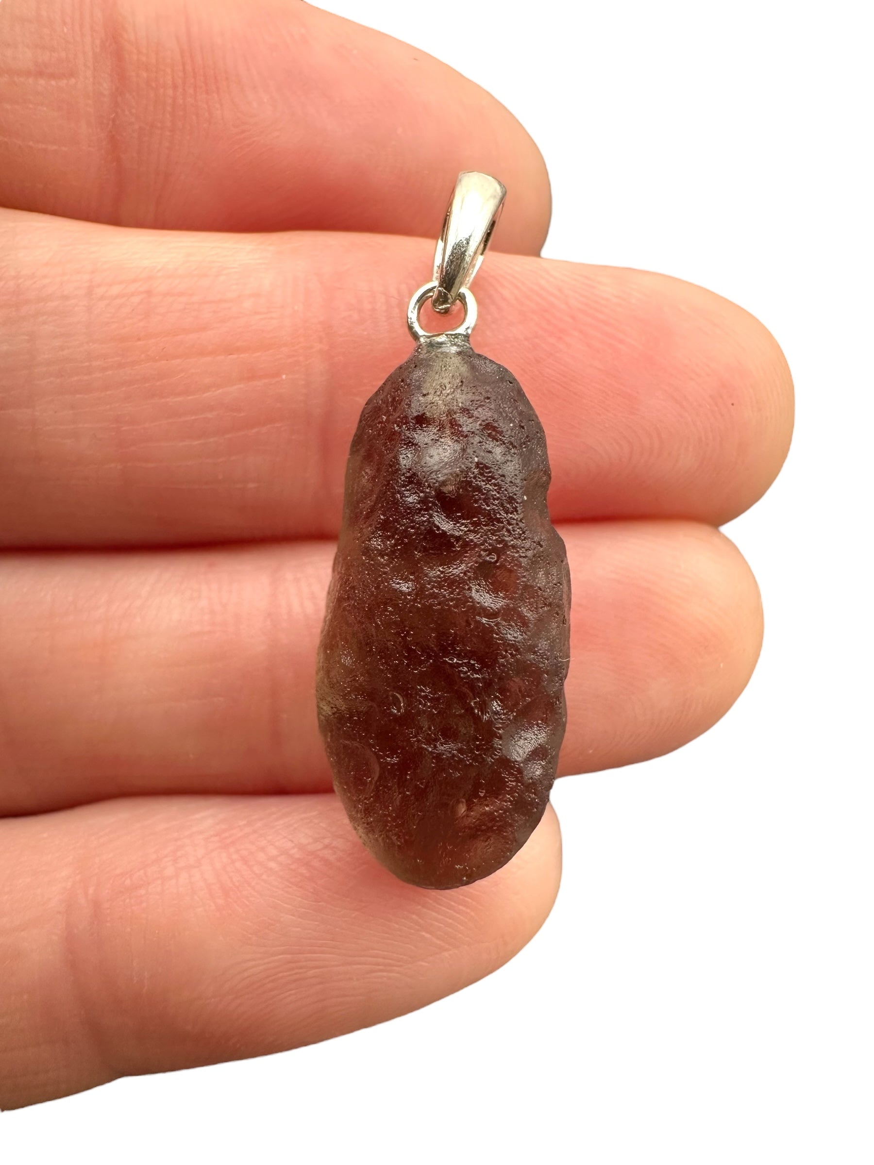 Silver colombianite pendant - SP/K039