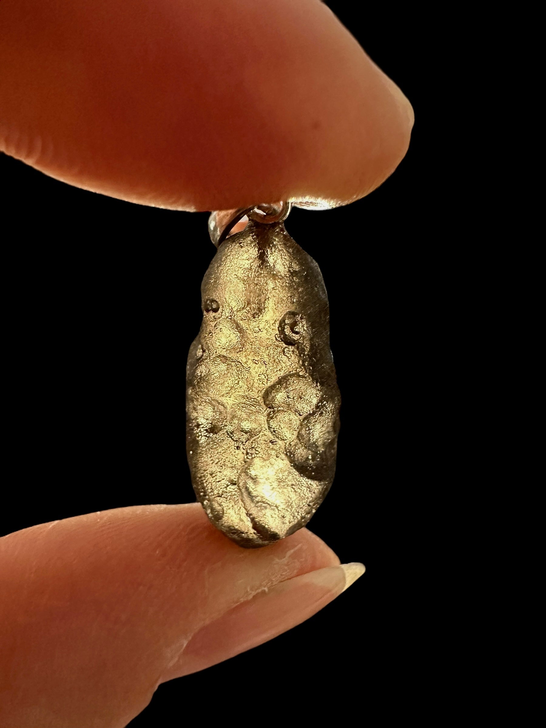 Silver colombianite pendant - SP/K039