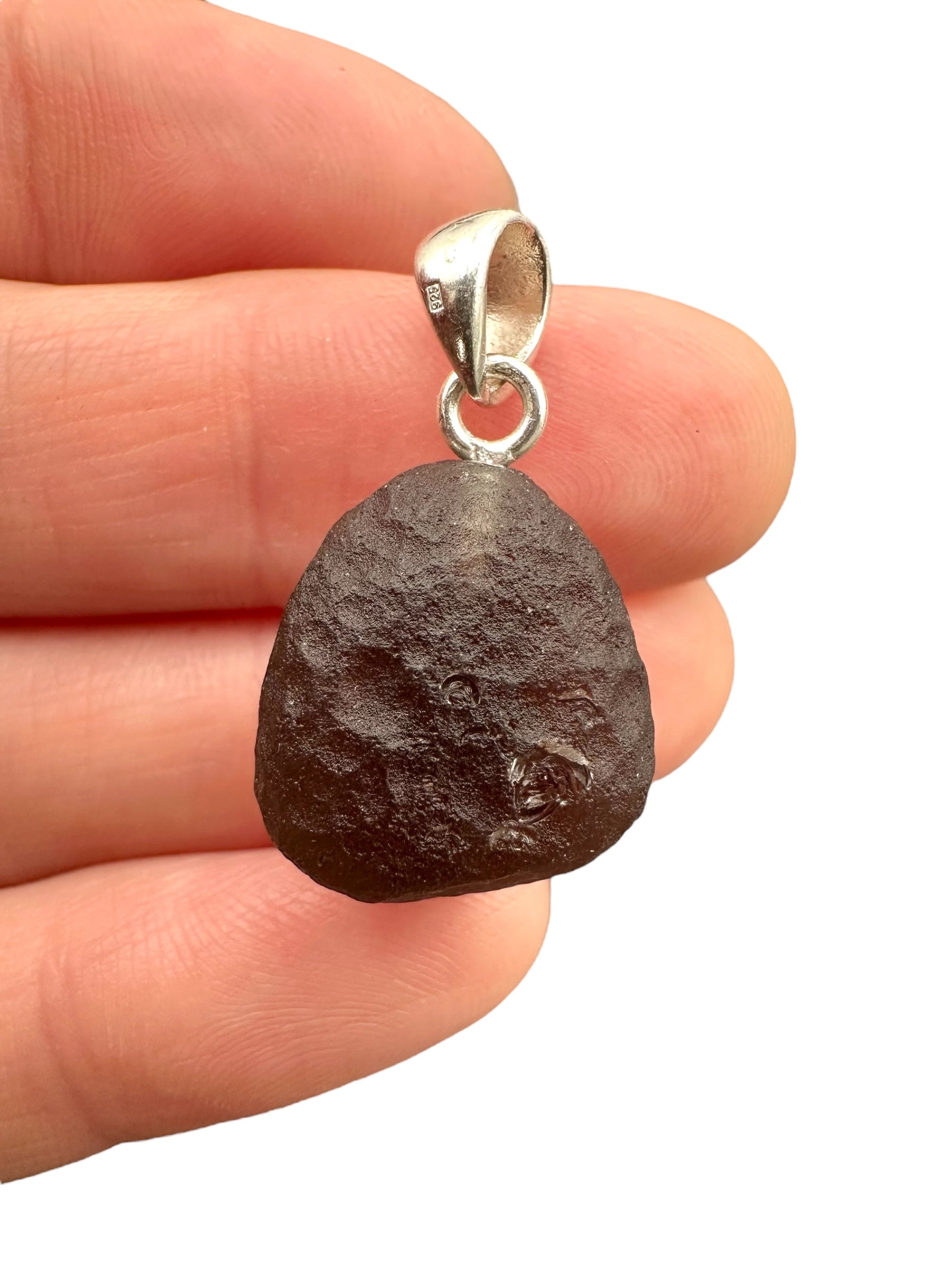 Silver colombianite pendant - SP/K040