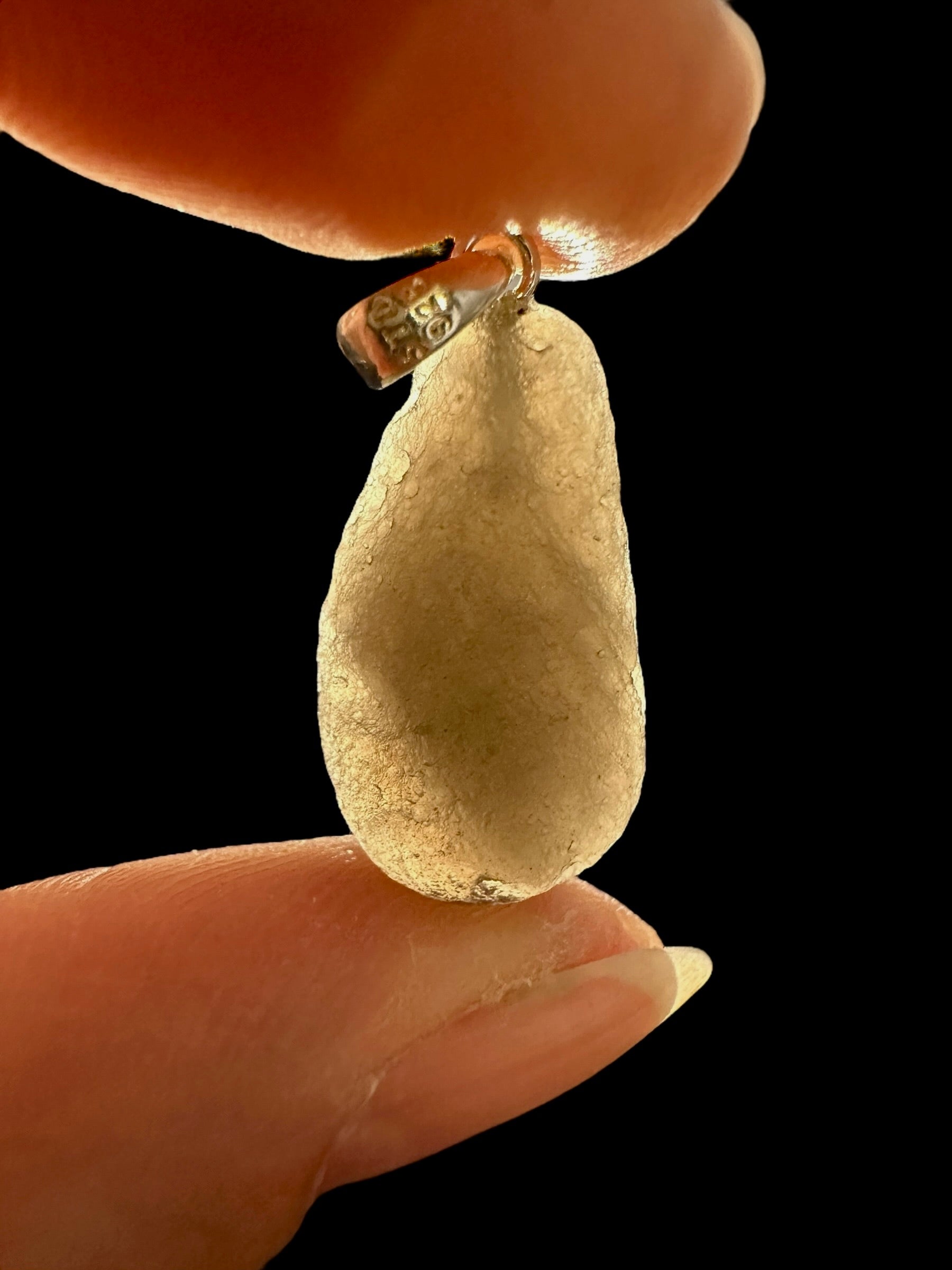 Silver colombianite pendant - SP/K041