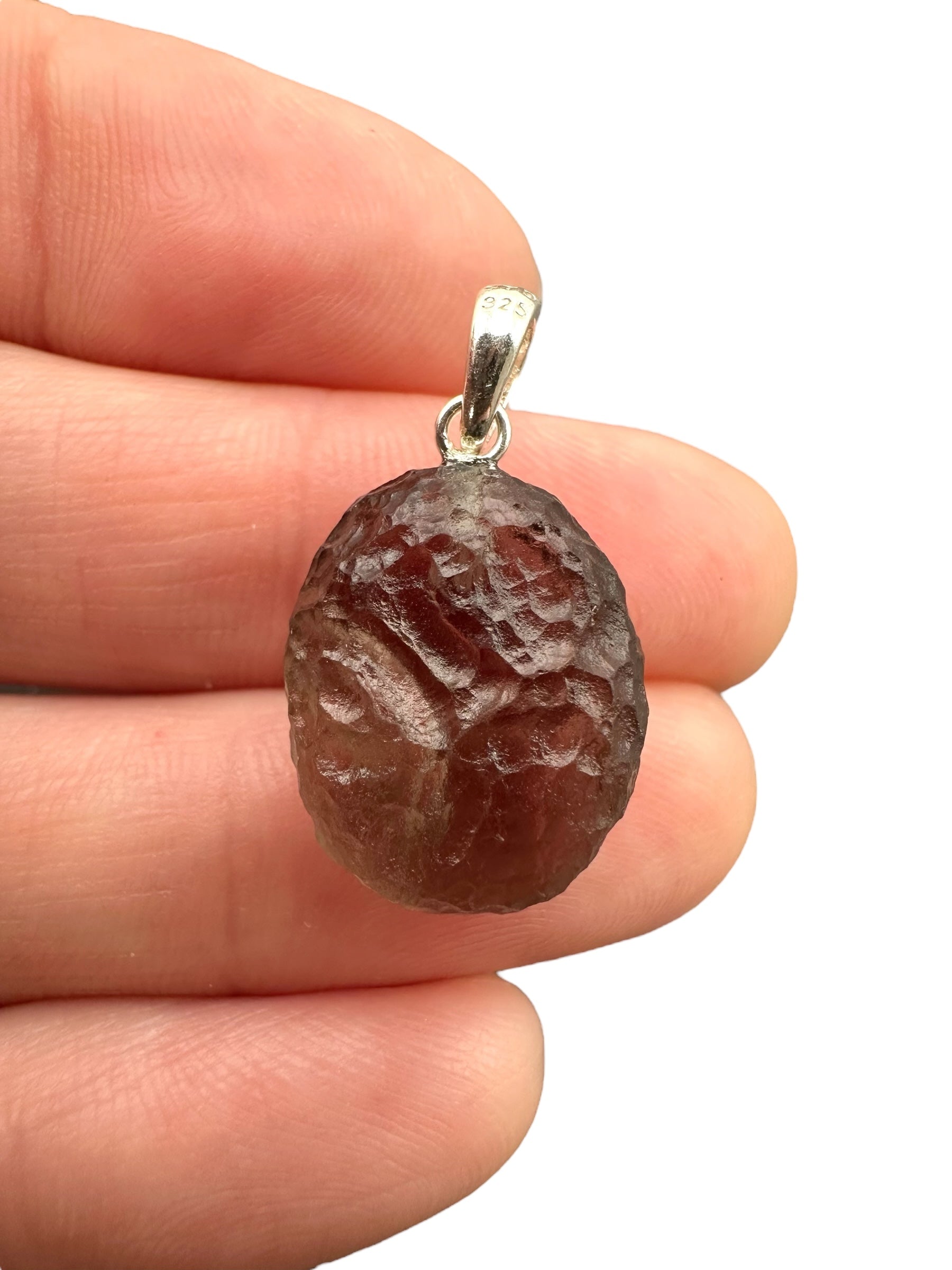 Silver colombianite pendant - SP/K042