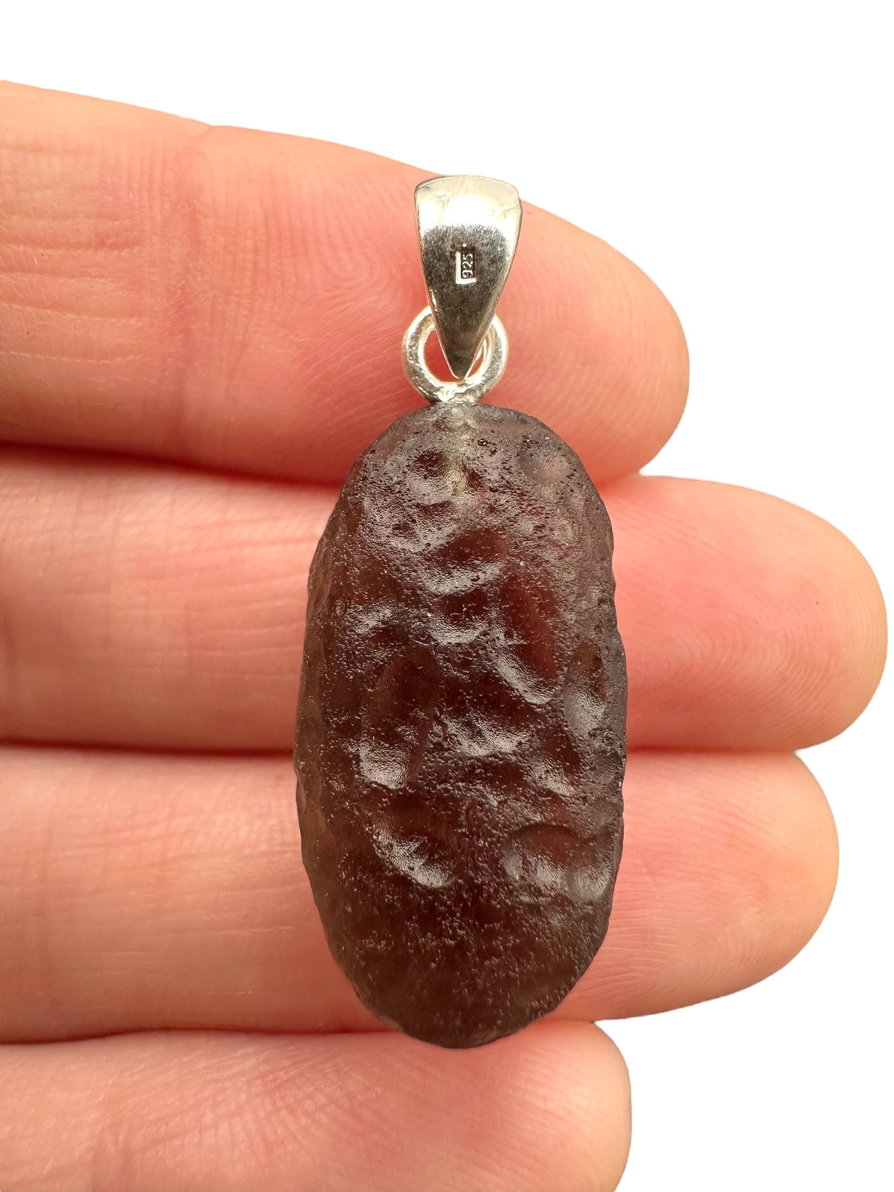 Silver colombianite pendant - SP/K043