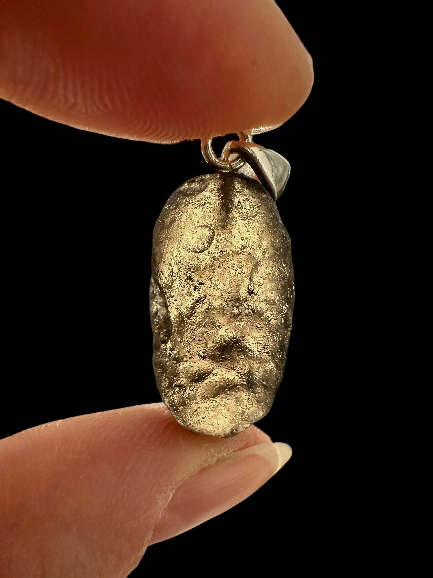 Silver colombianite pendant - SP/K043