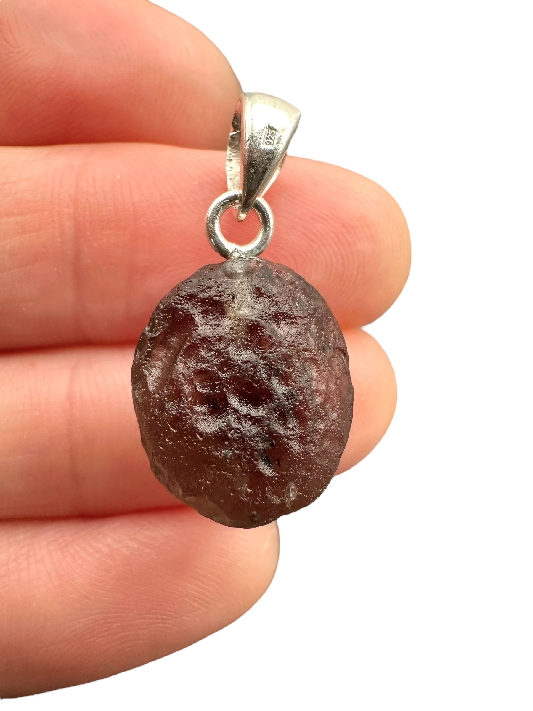 Silver colombianite pendant - SP/K044