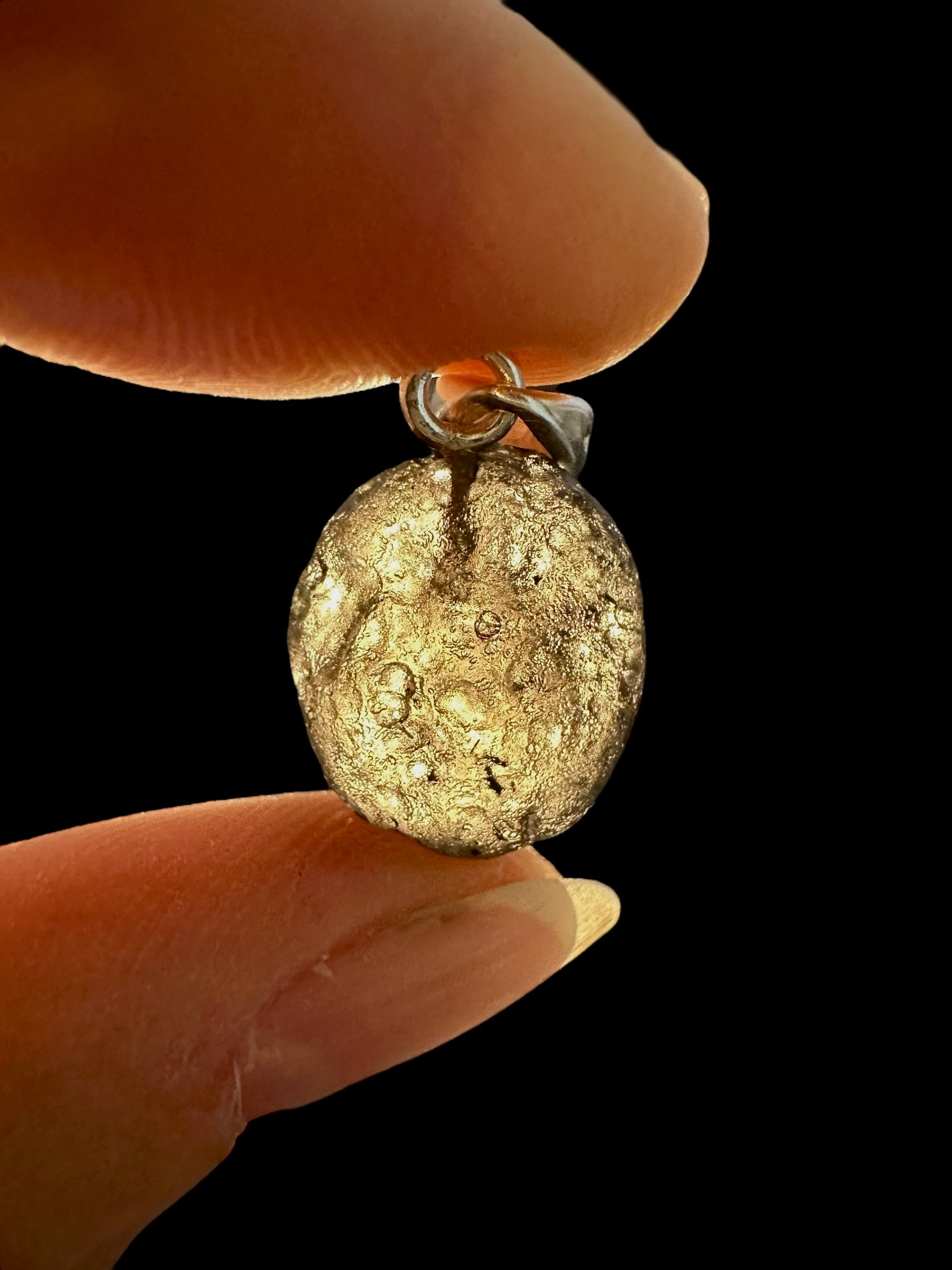 Silver colombianite pendant - SP/K044