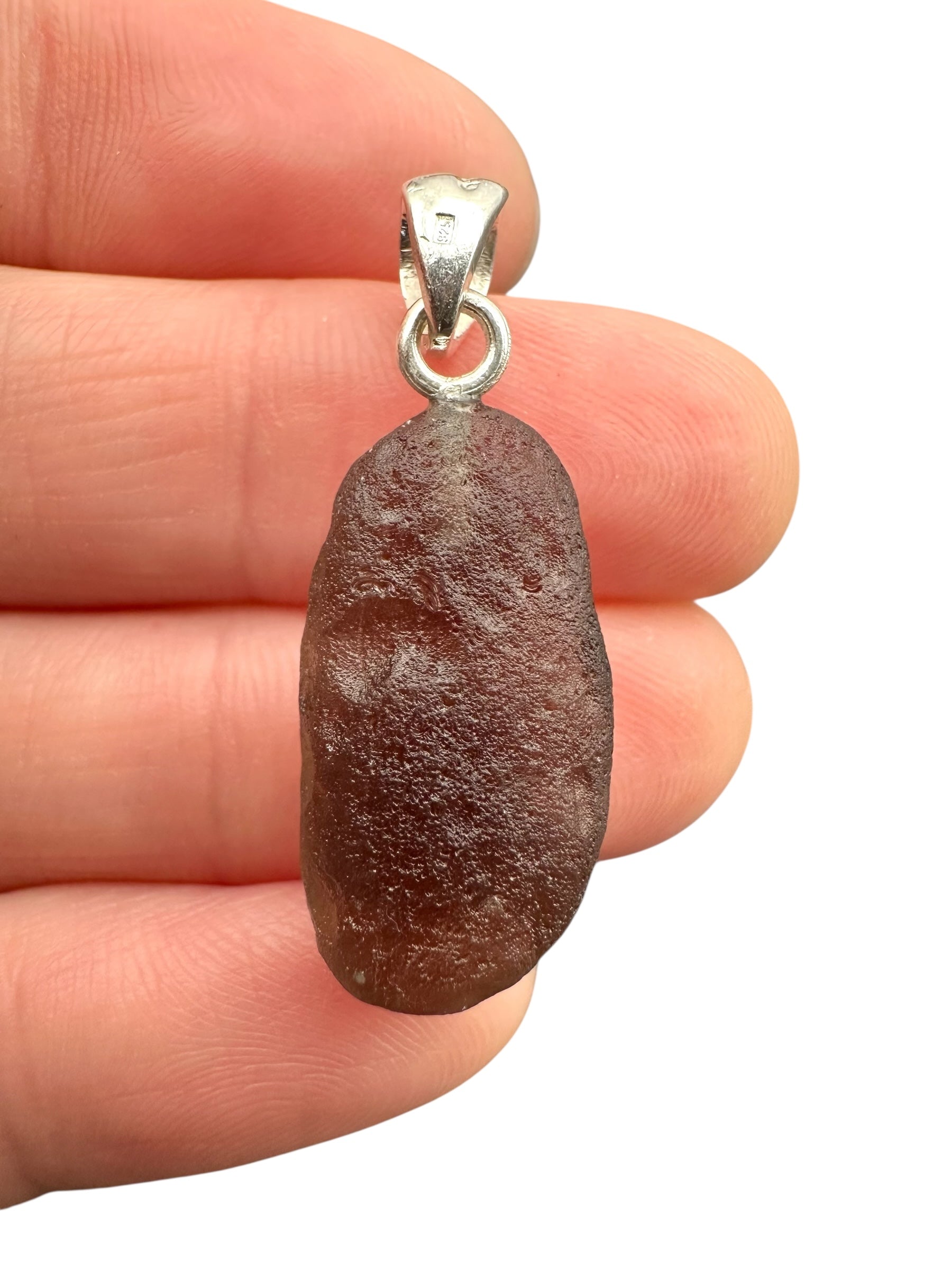 Silver colombianite pendant - SP/K045