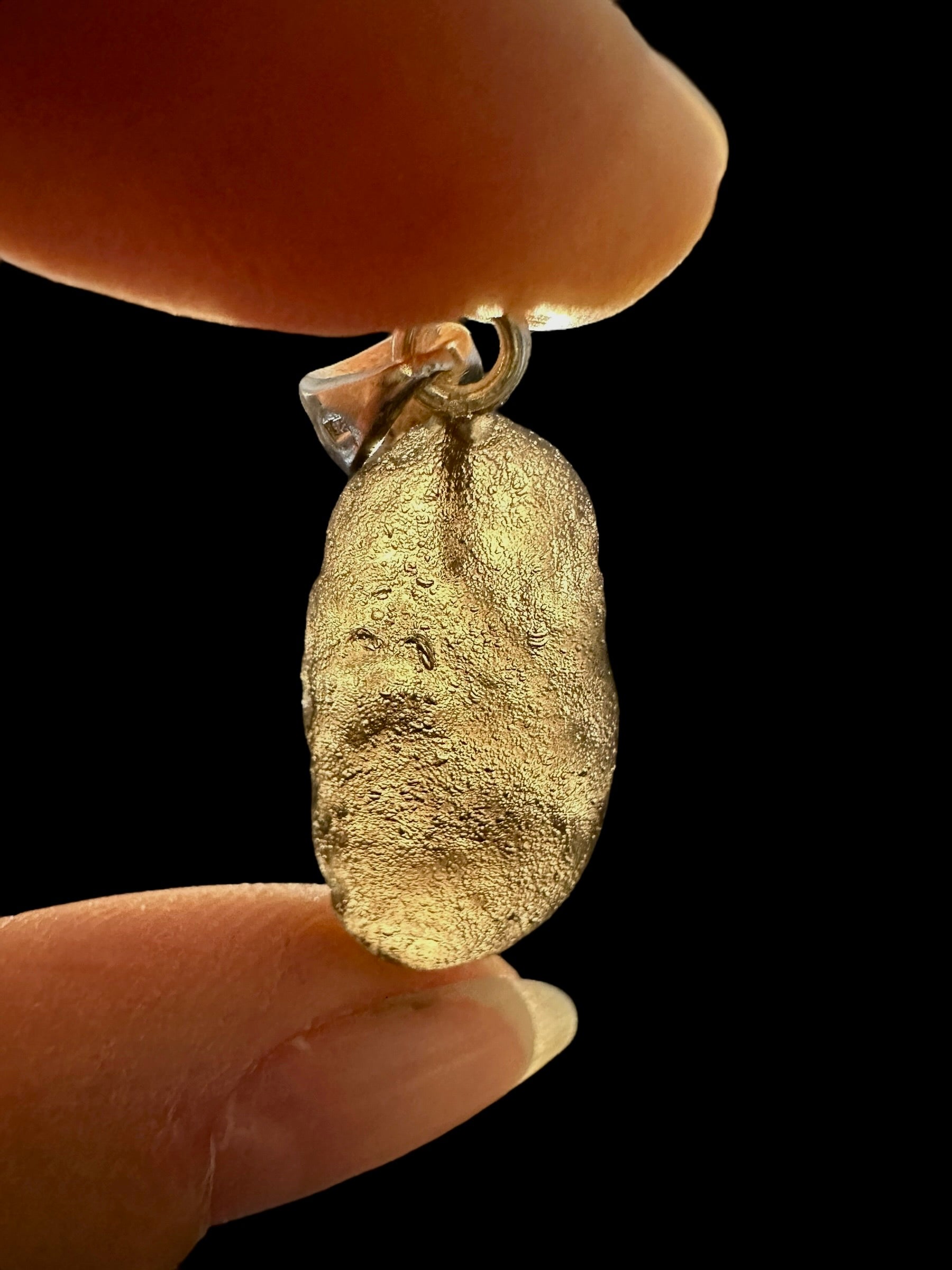 Silver colombianite pendant - SP/K045