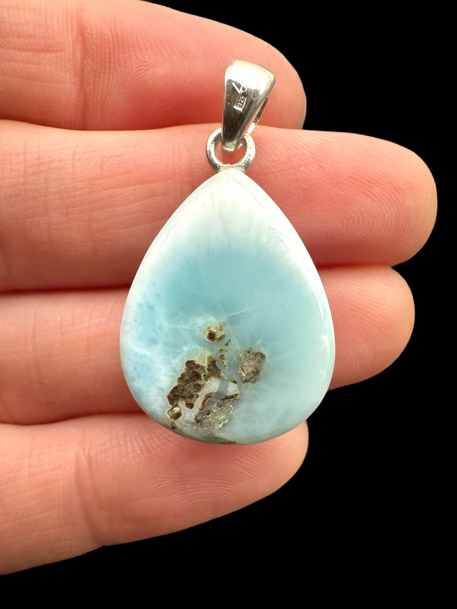 Silver larimar pendant – Dominican Republic - SP/LA002
