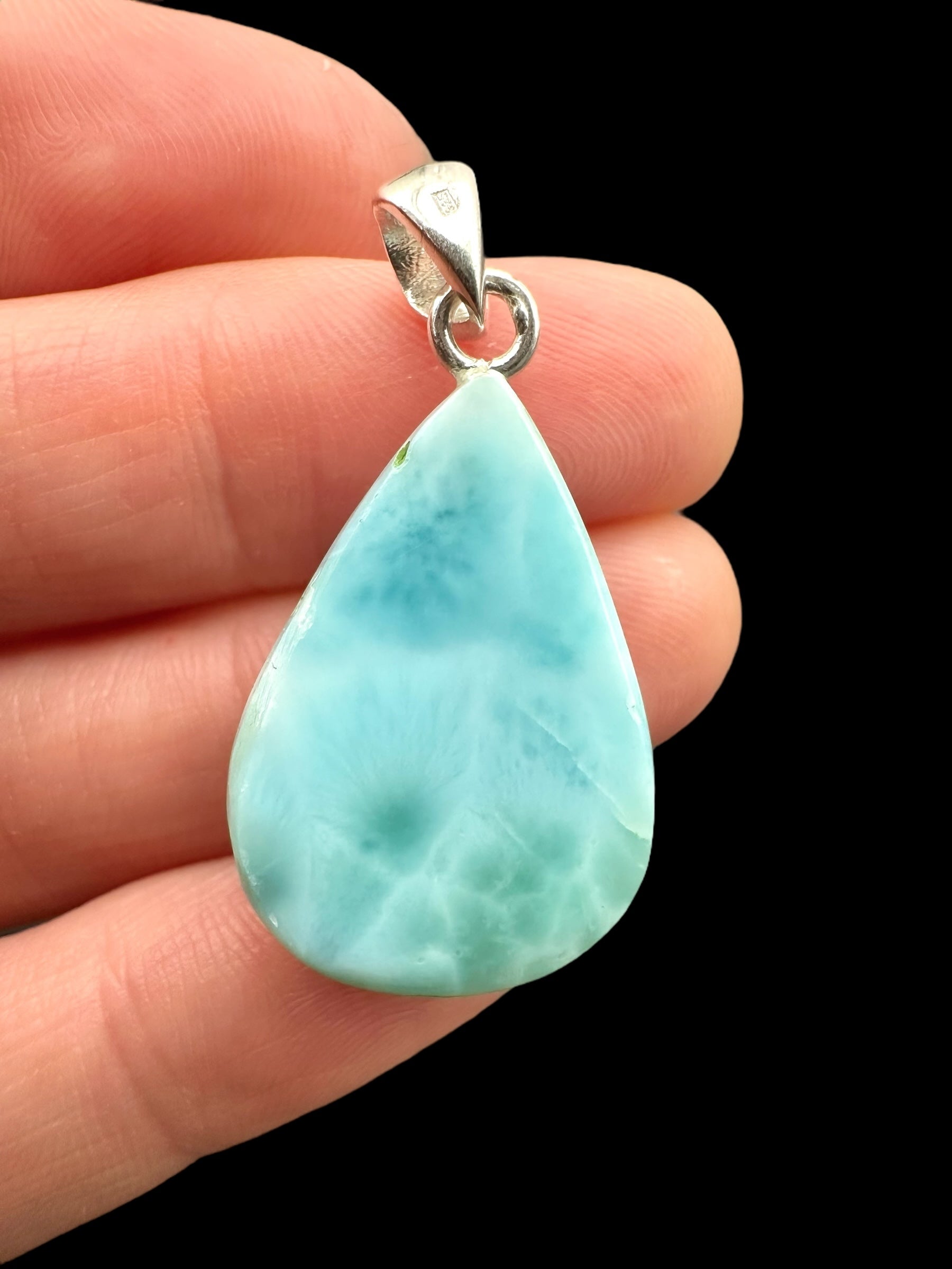 Silver larimar pendant – Dominican Republic - SP/LA005
