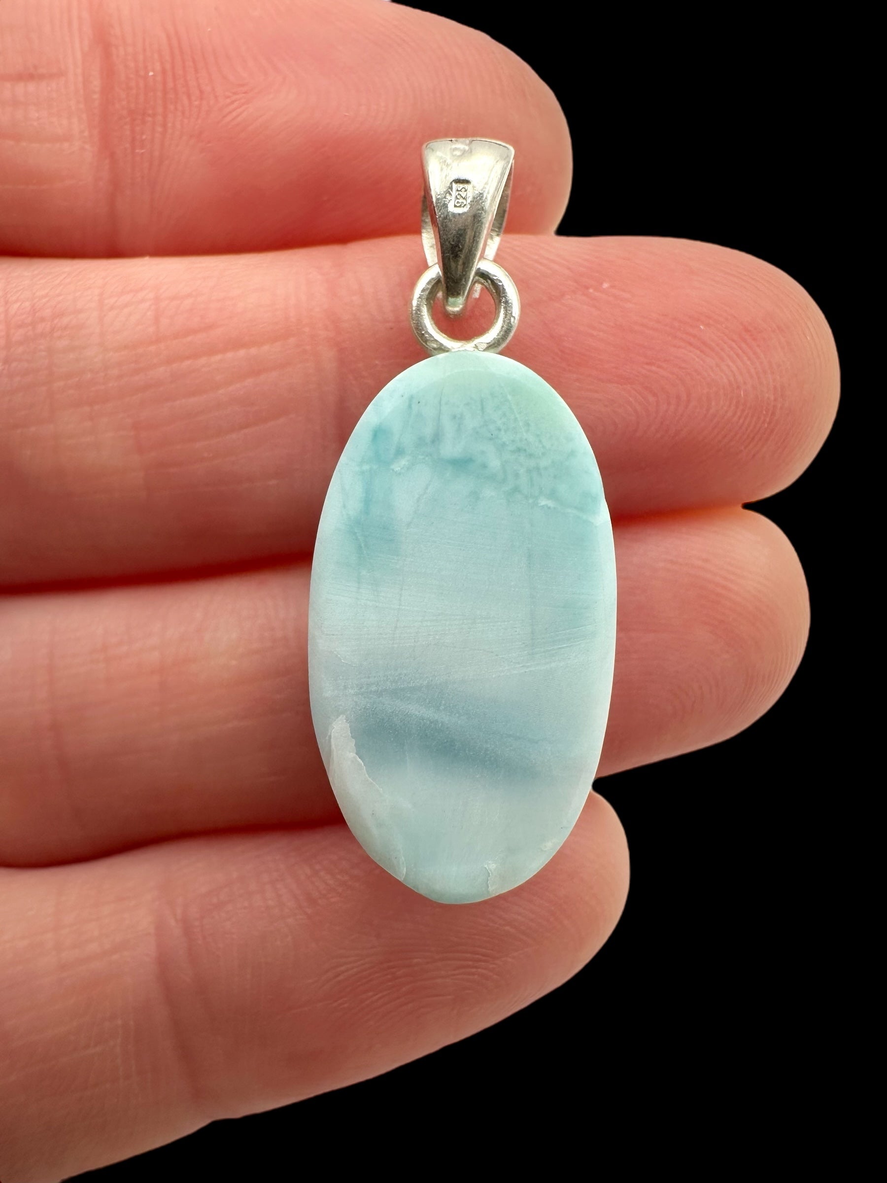 Silver larimar pendant – Dominican Republic - SP/LA009