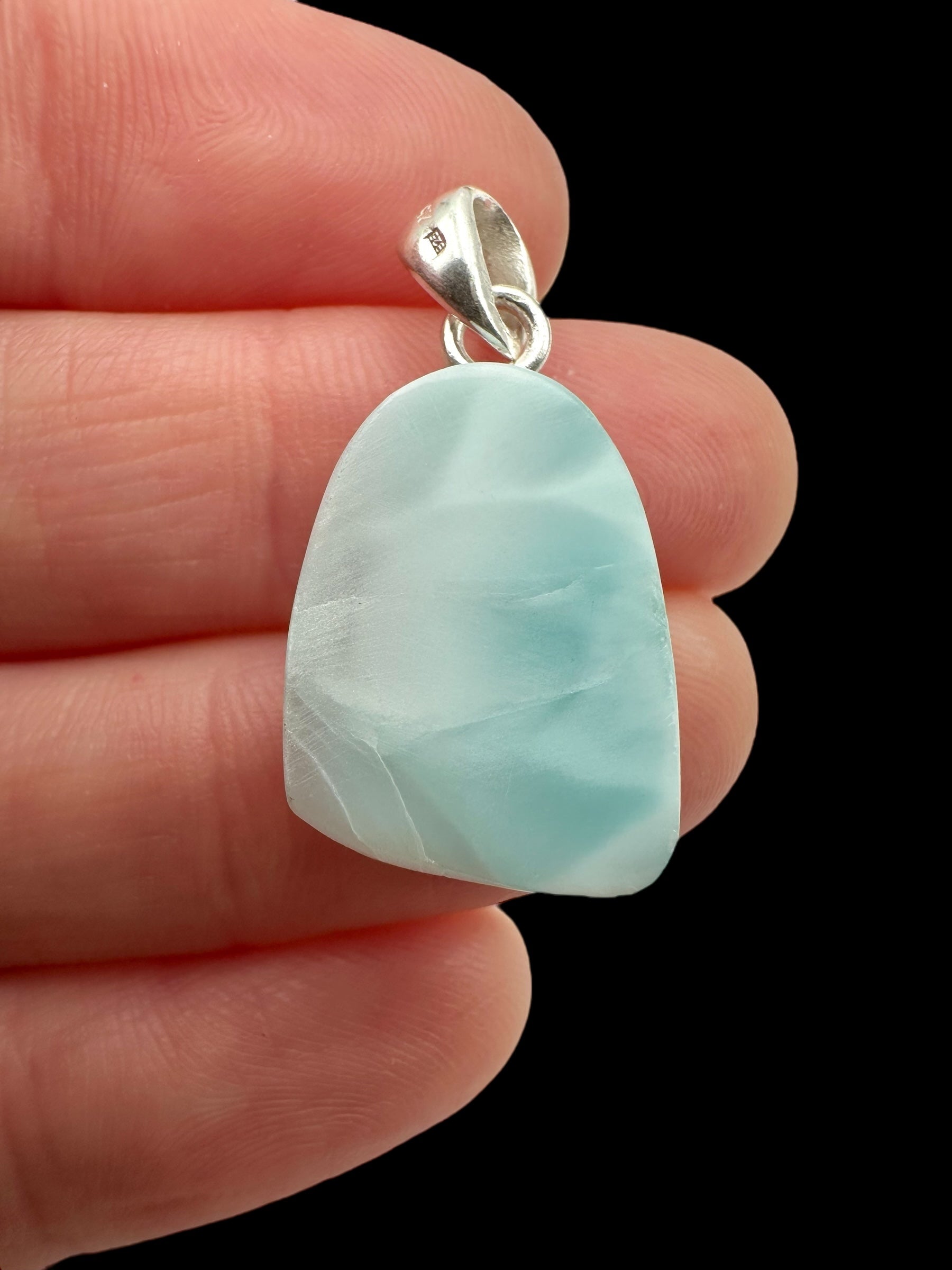 Silver larimar pendant – Dominican Republic - SP/LA011