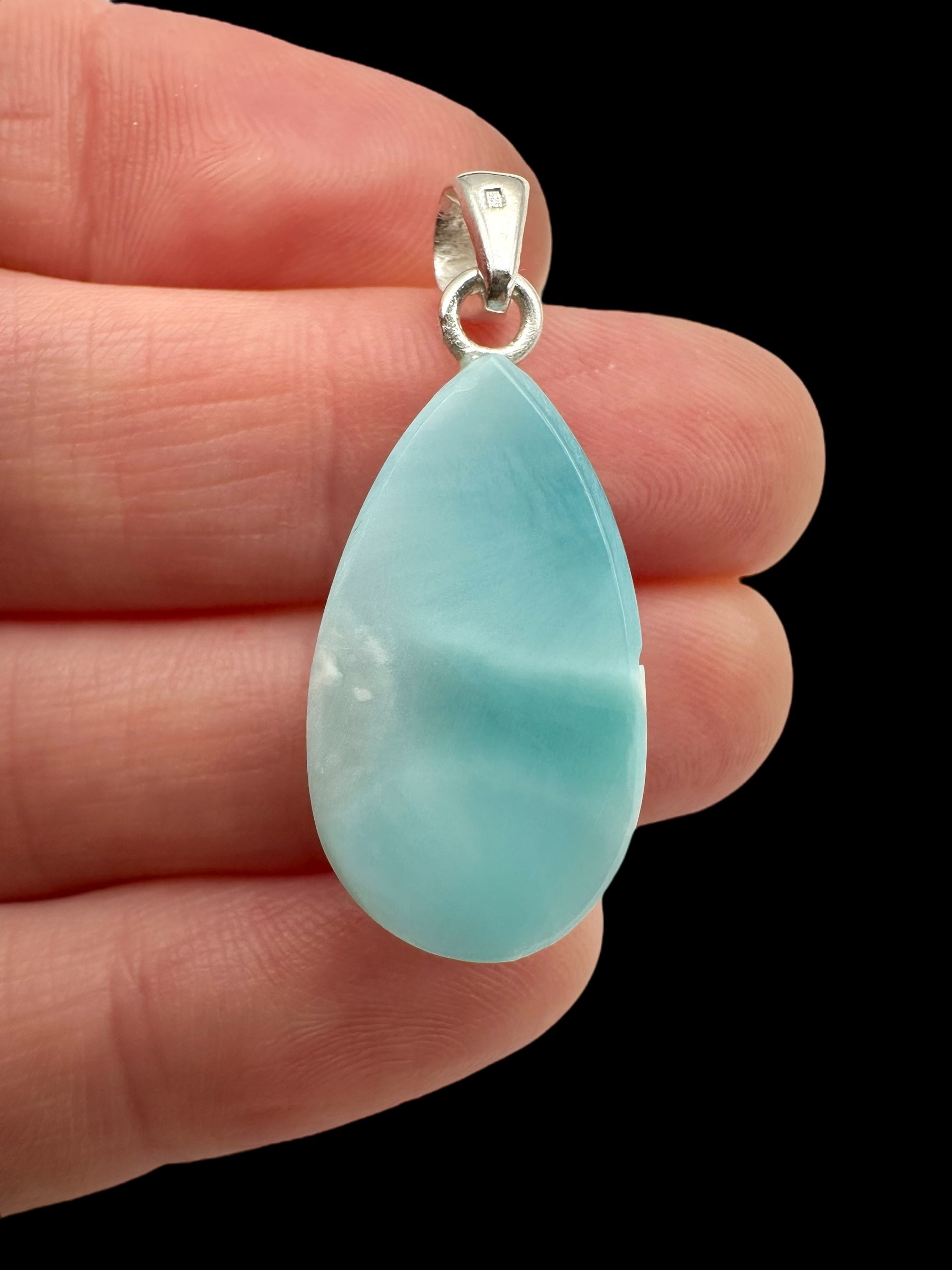 Silver larimar pendant – Dominican Republic - SP/LA012