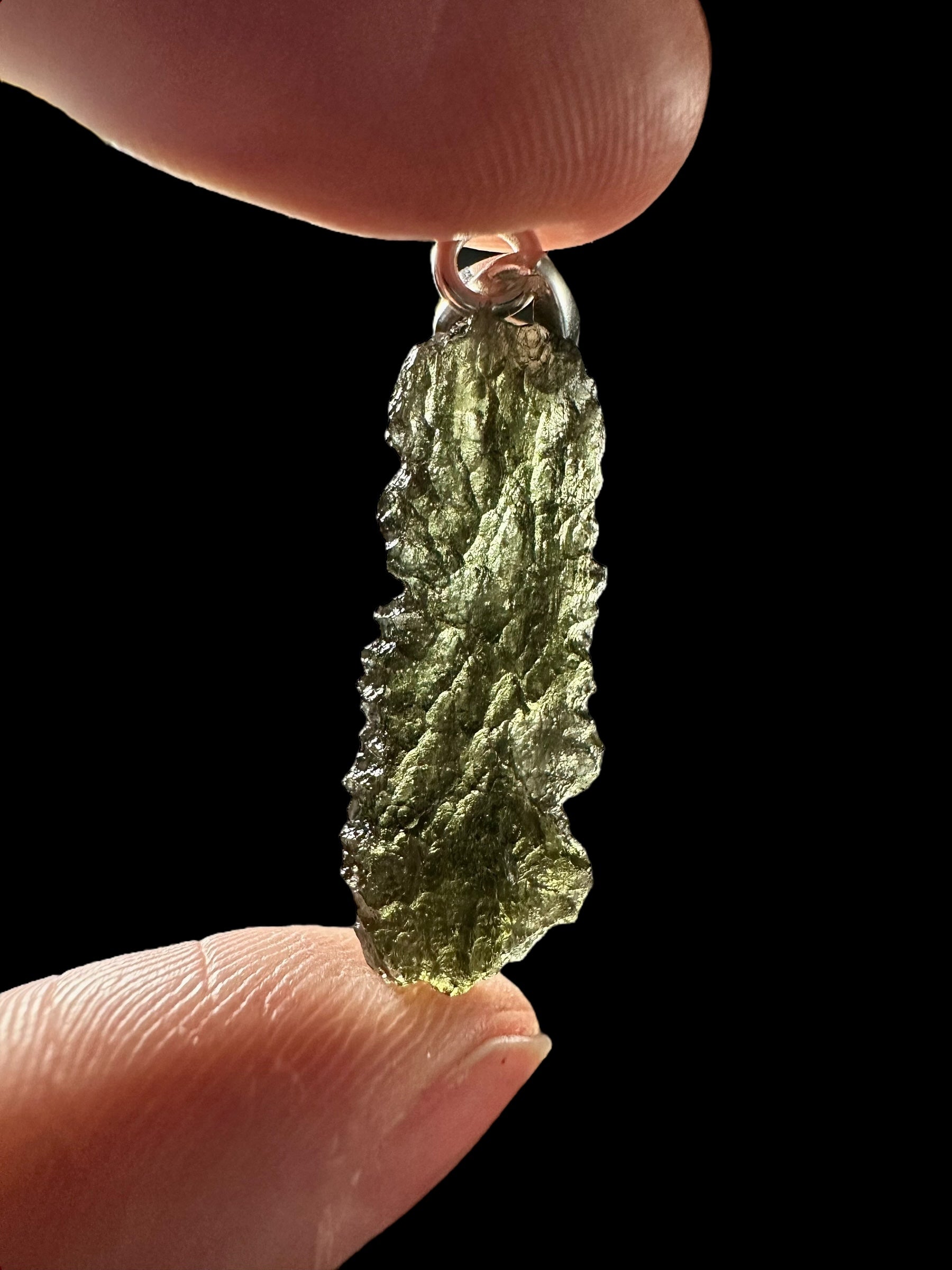Silver moldavite pendant 2,2g - SP/V392