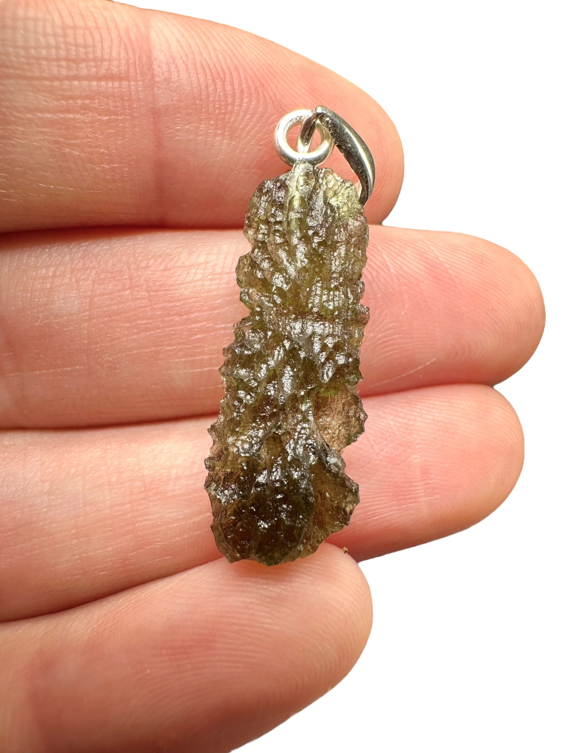Silver moldavite pendant 2,2g - SP/V392