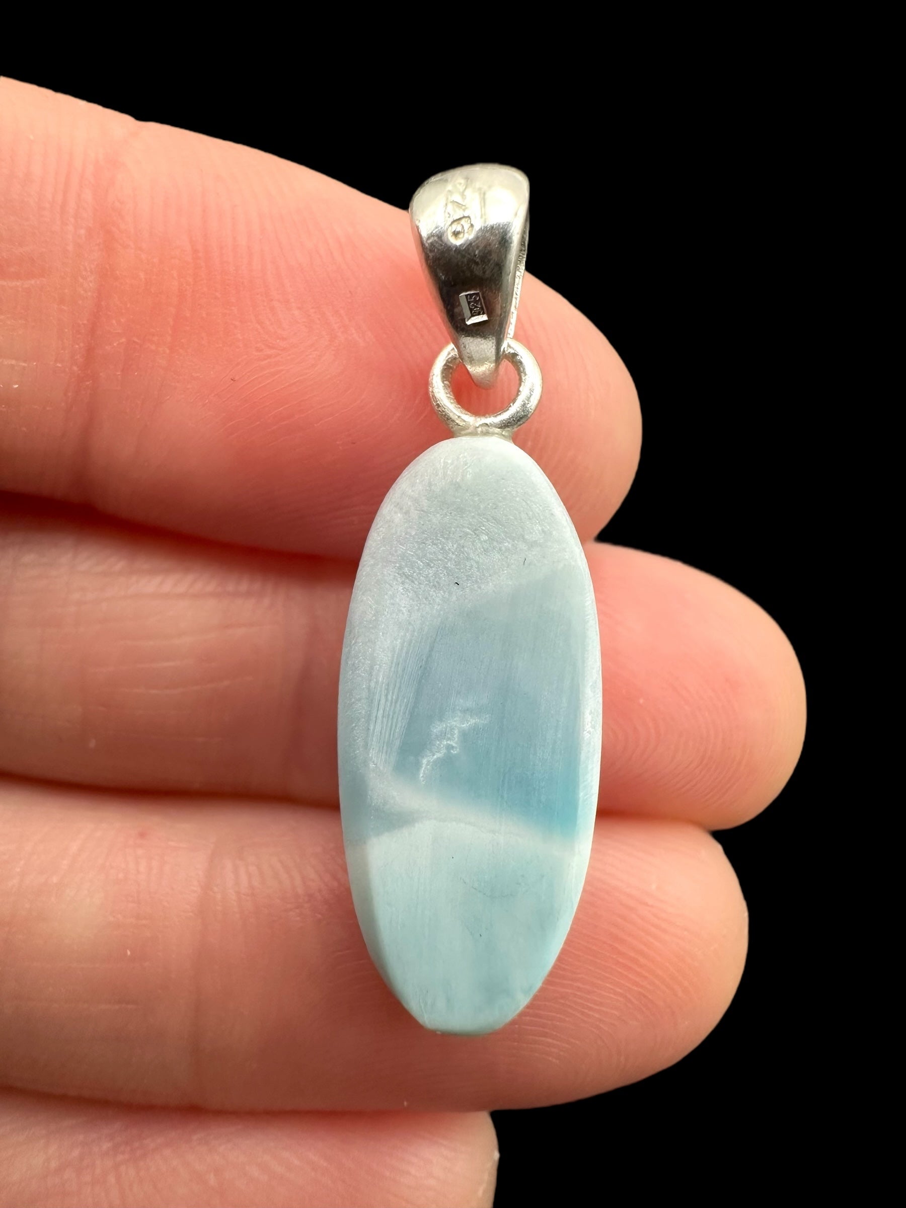 Silver larimar pendant – Dominican Republic - SP/LA019