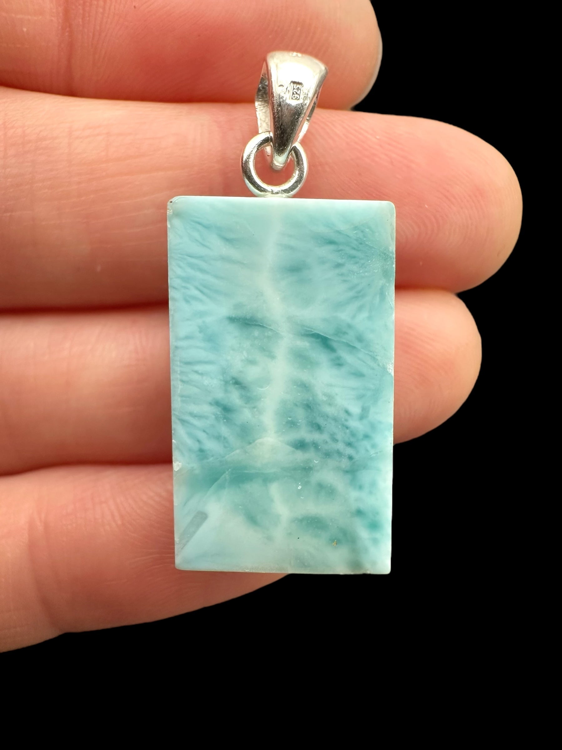 Silver larimar pendant – Dominican Republic - SP/LA020