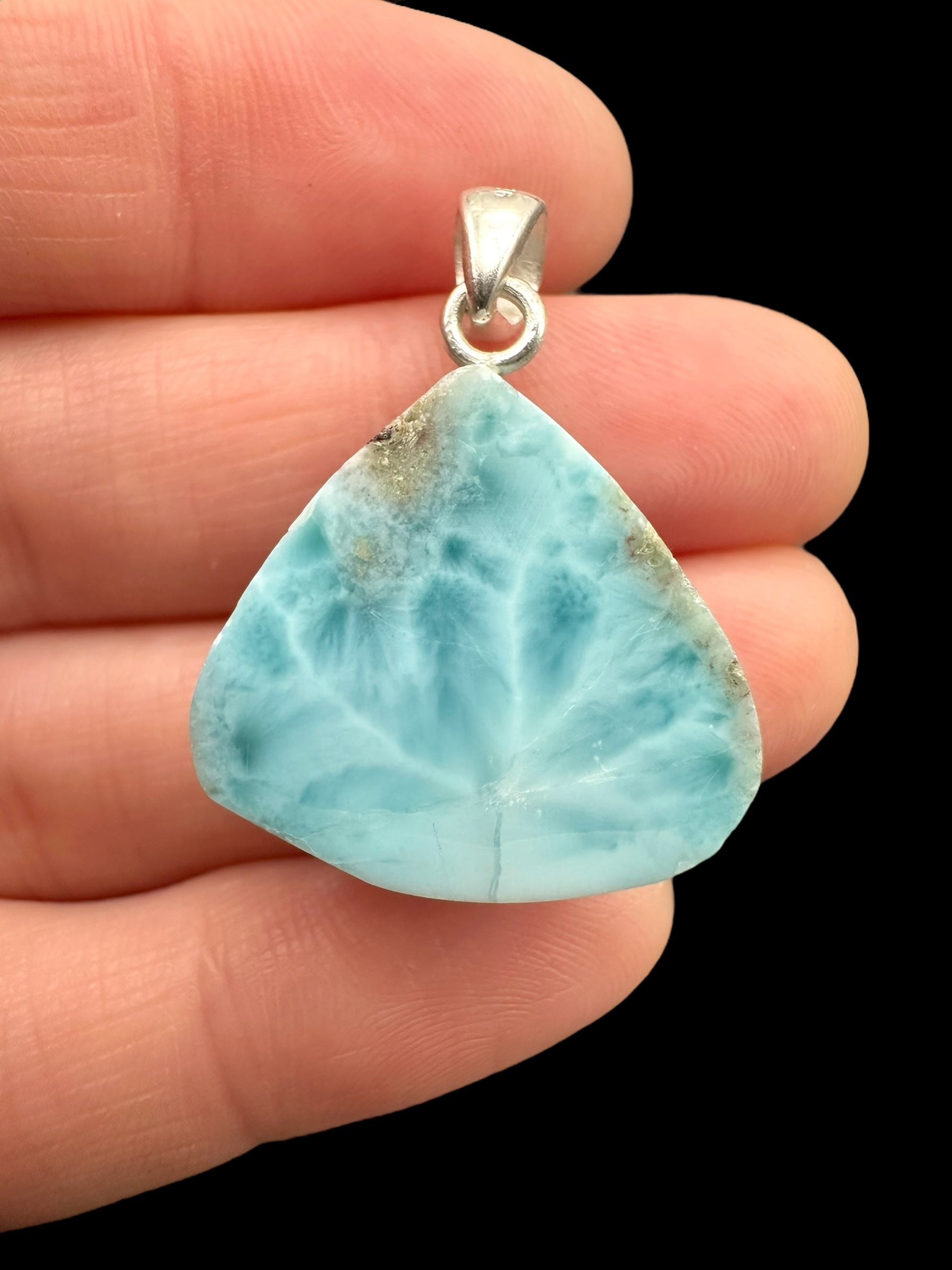 Silver larimar pendant – Dominican Republic - SP/LA022