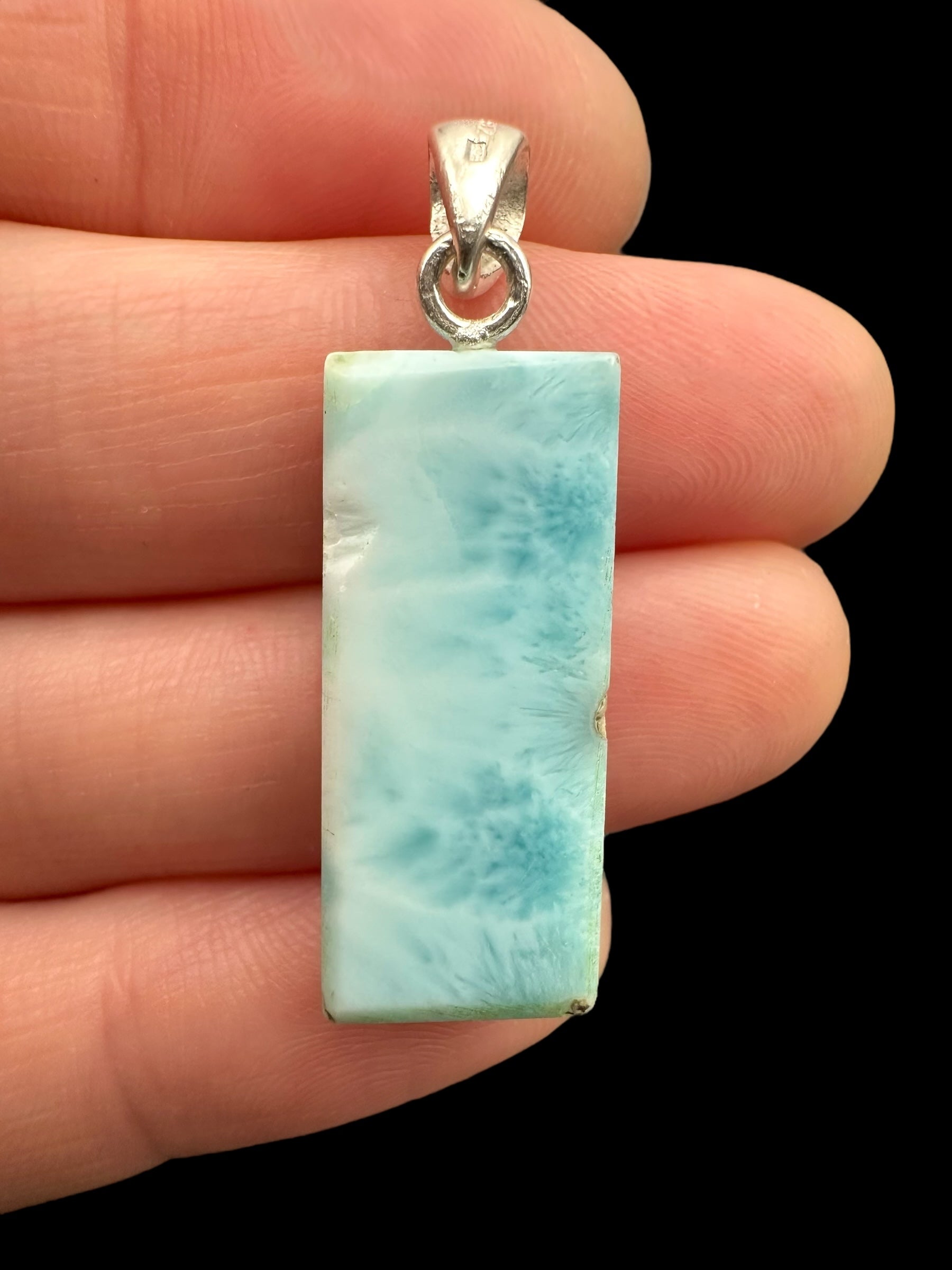 Silver larimar pendant – Dominican Republic - SP/LA024