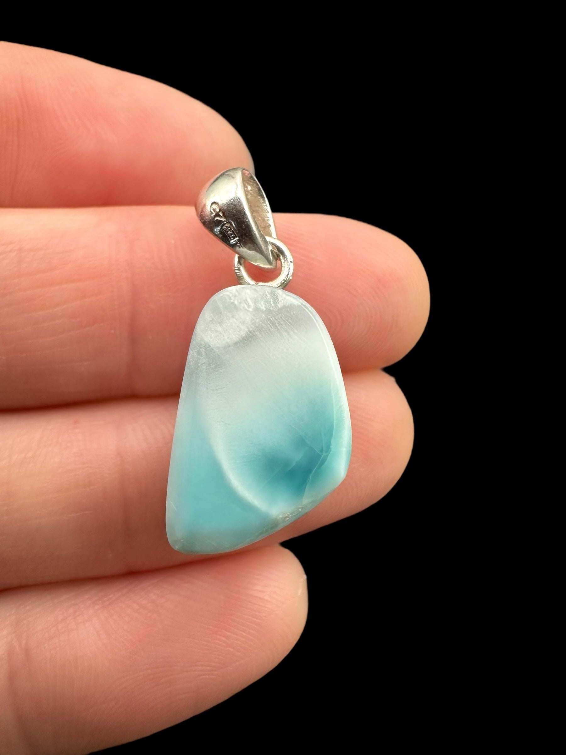 Silver larimar pendant – Dominican Republic - SP/LA025