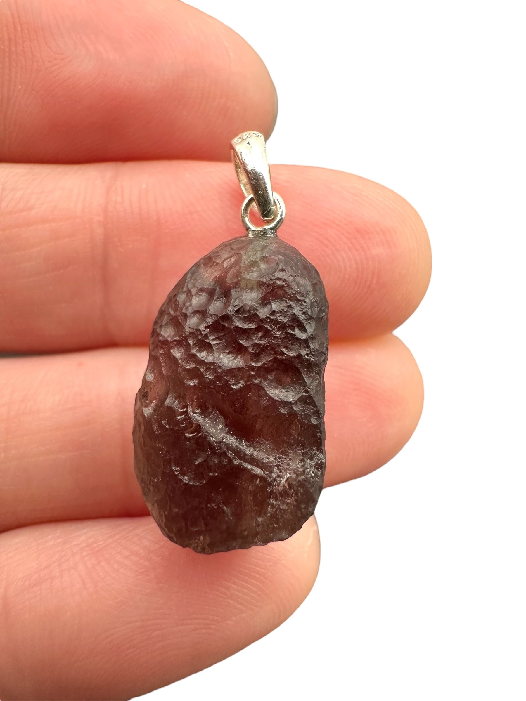 Silver colombianite pendant - SP/K046