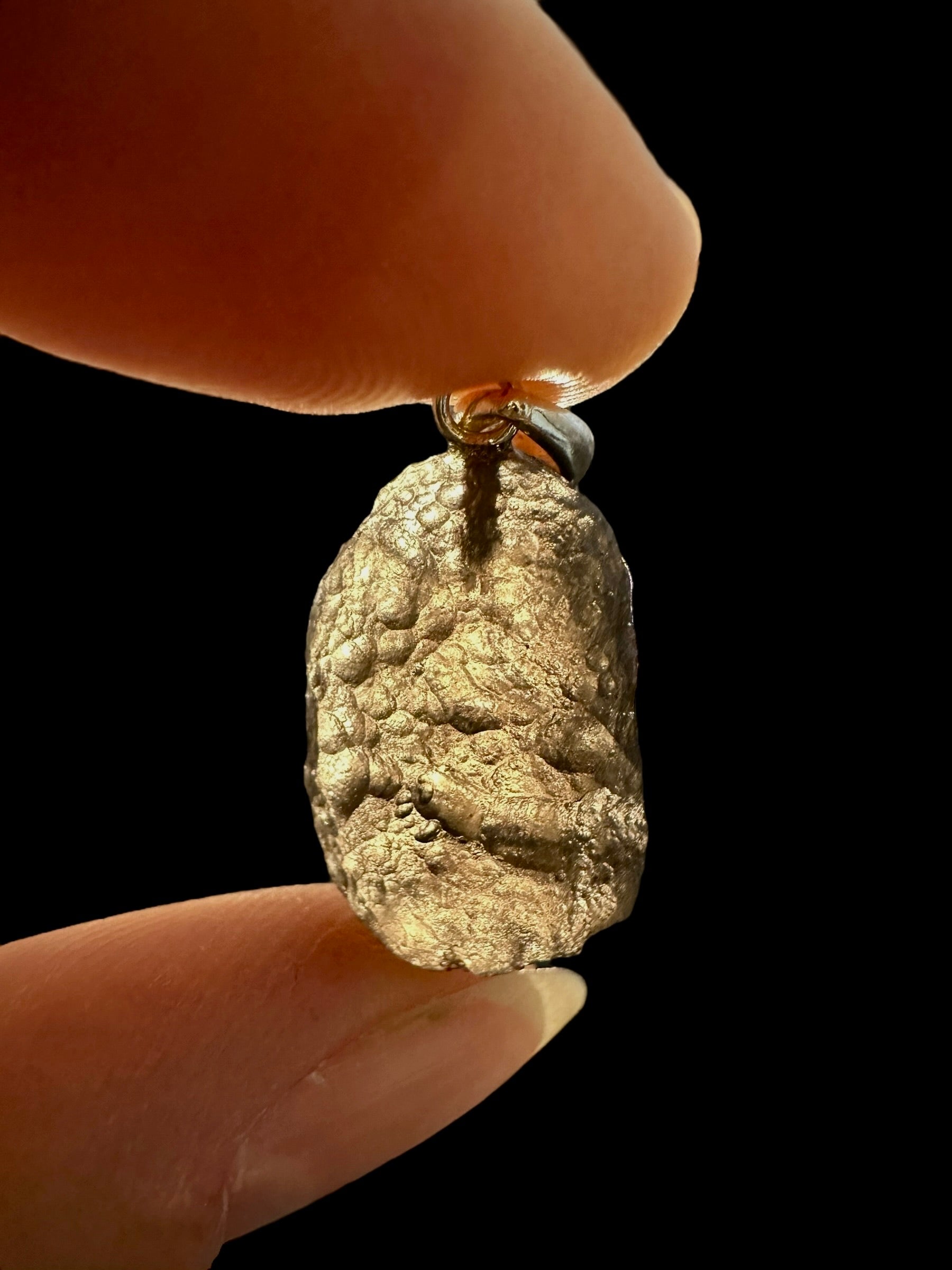 Silver colombianite pendant - SP/K046