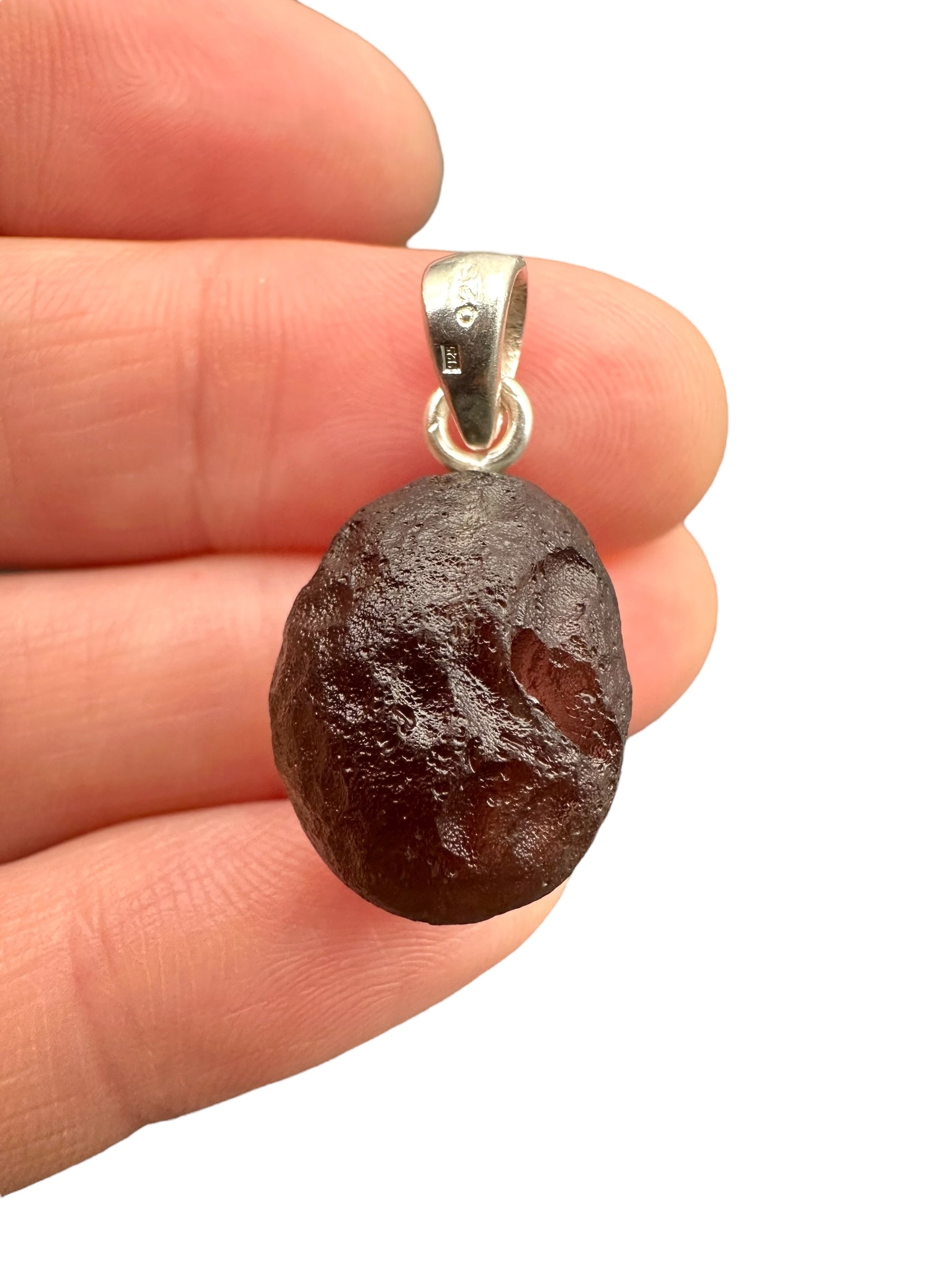 Silver colombianite pendant - SP/K047