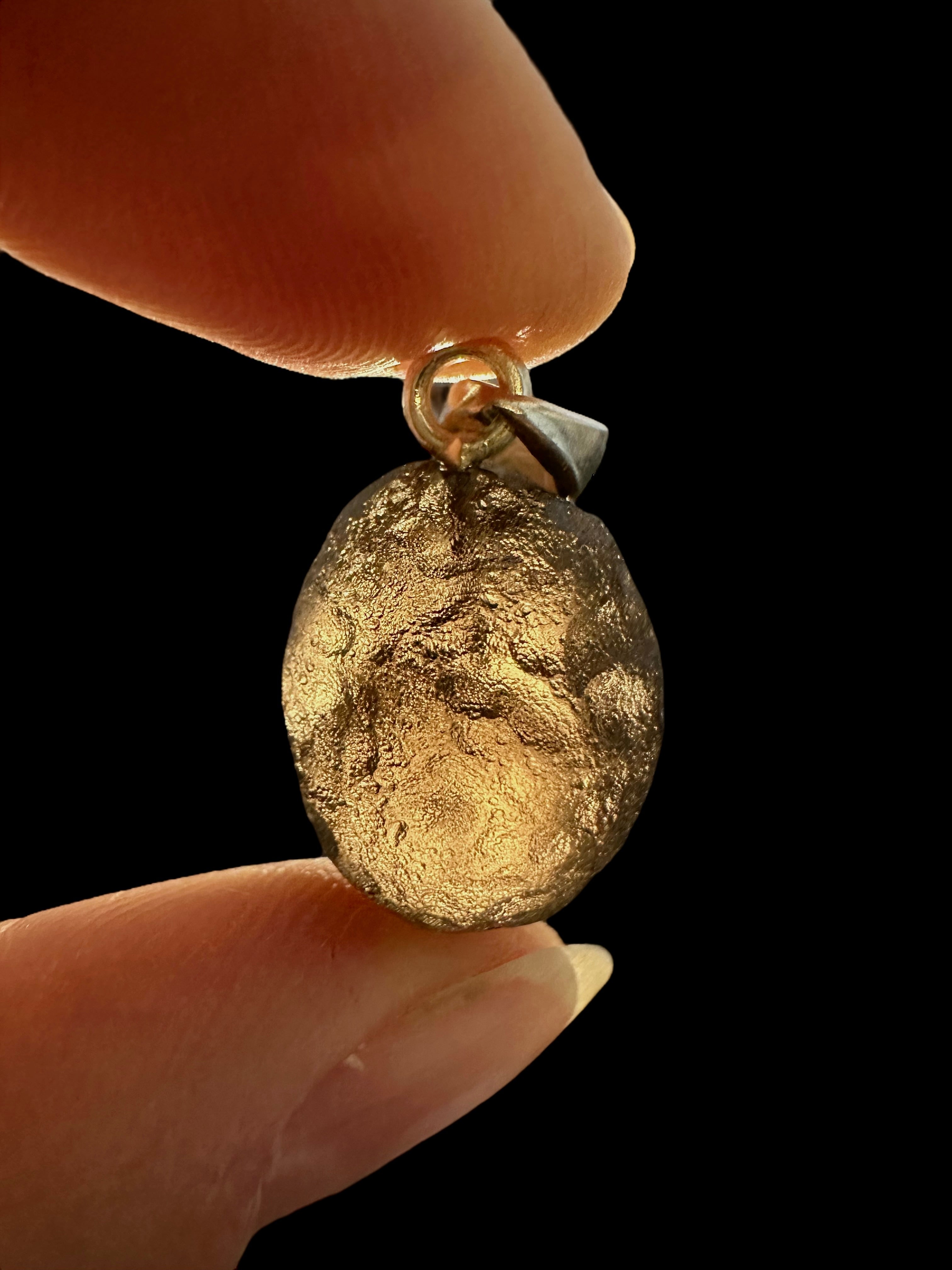 Silver colombianite pendant - SP/K047