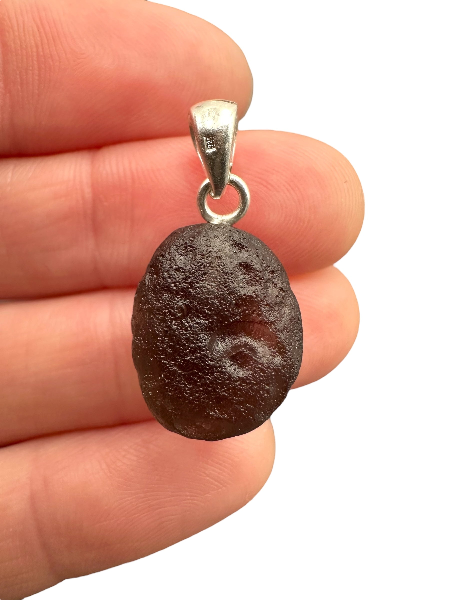 Silver colombianite pendant - SP/K048