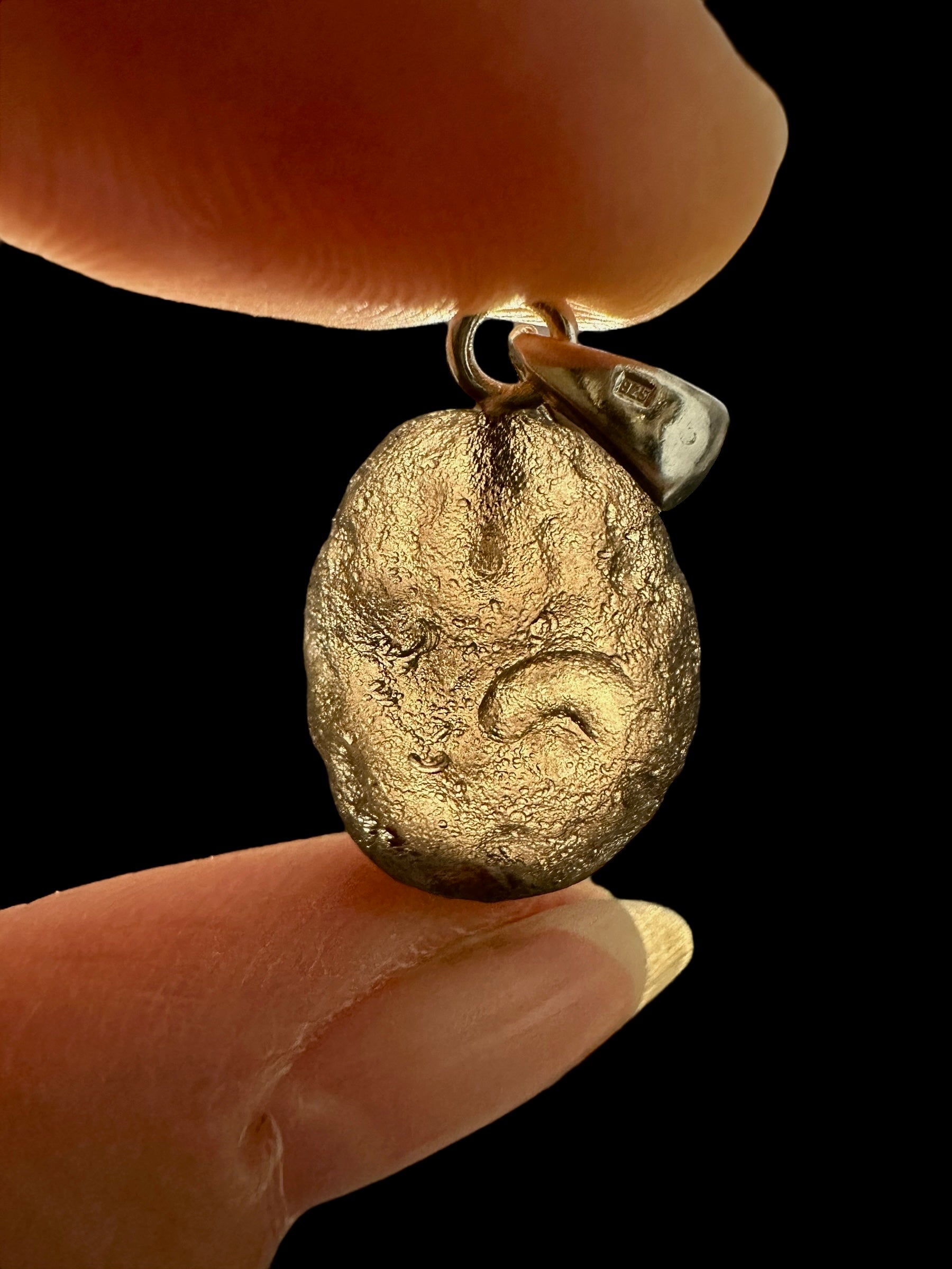 Silver colombianite pendant - SP/K048