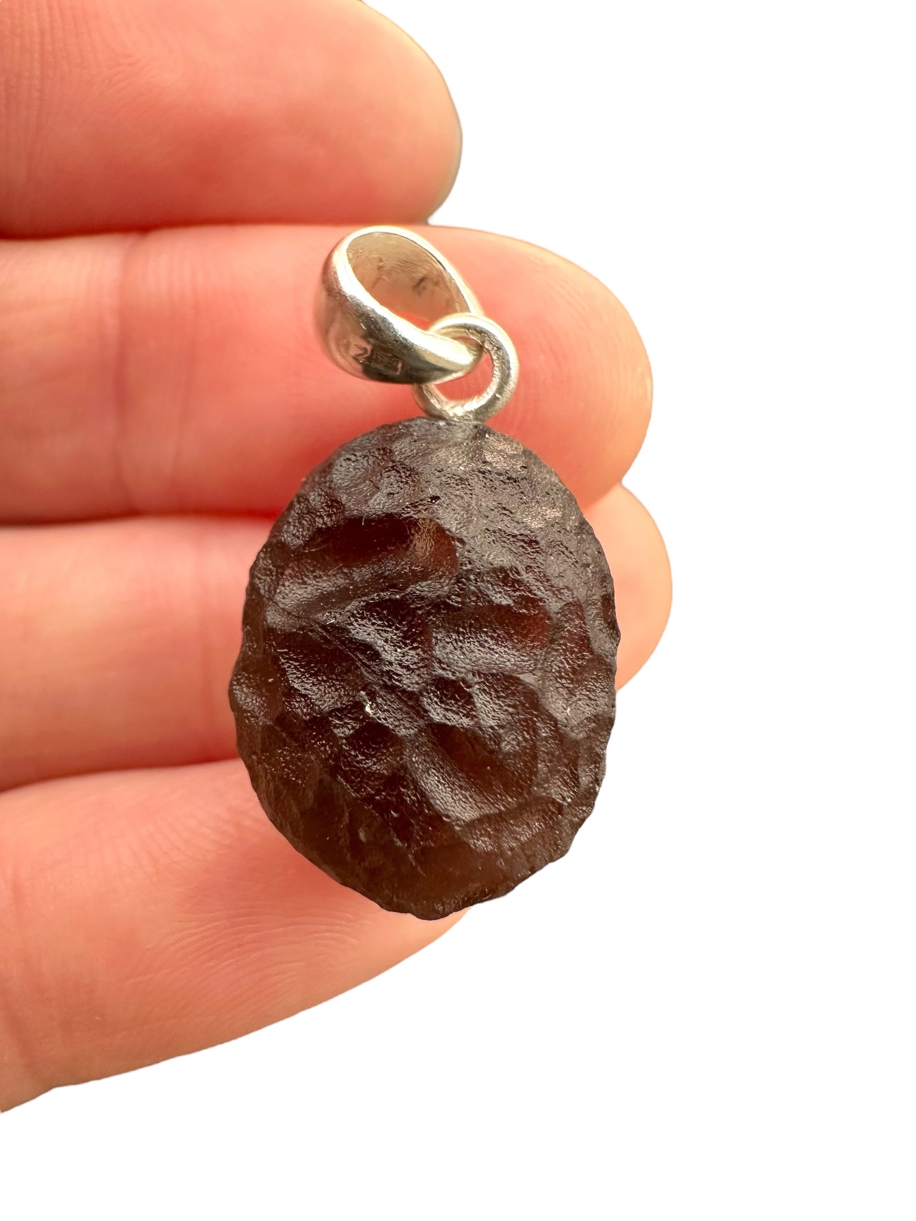 Silver colombianite pendant - SP/K051