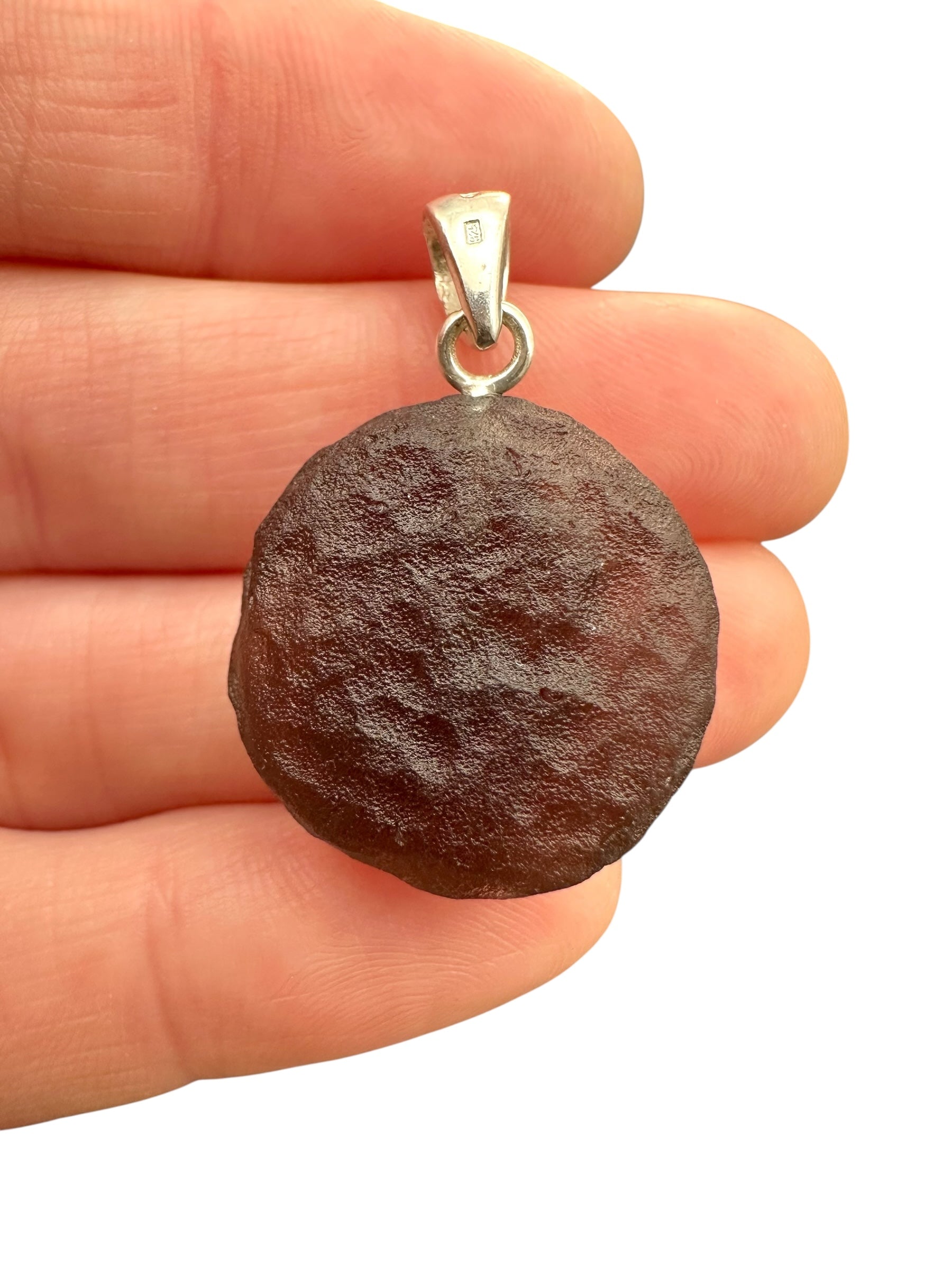 Silver colombianite pendant - SP/K052