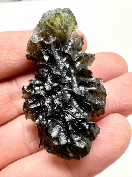 Moldavite Grezza – Vrabce – Krater – 16,5g - V406