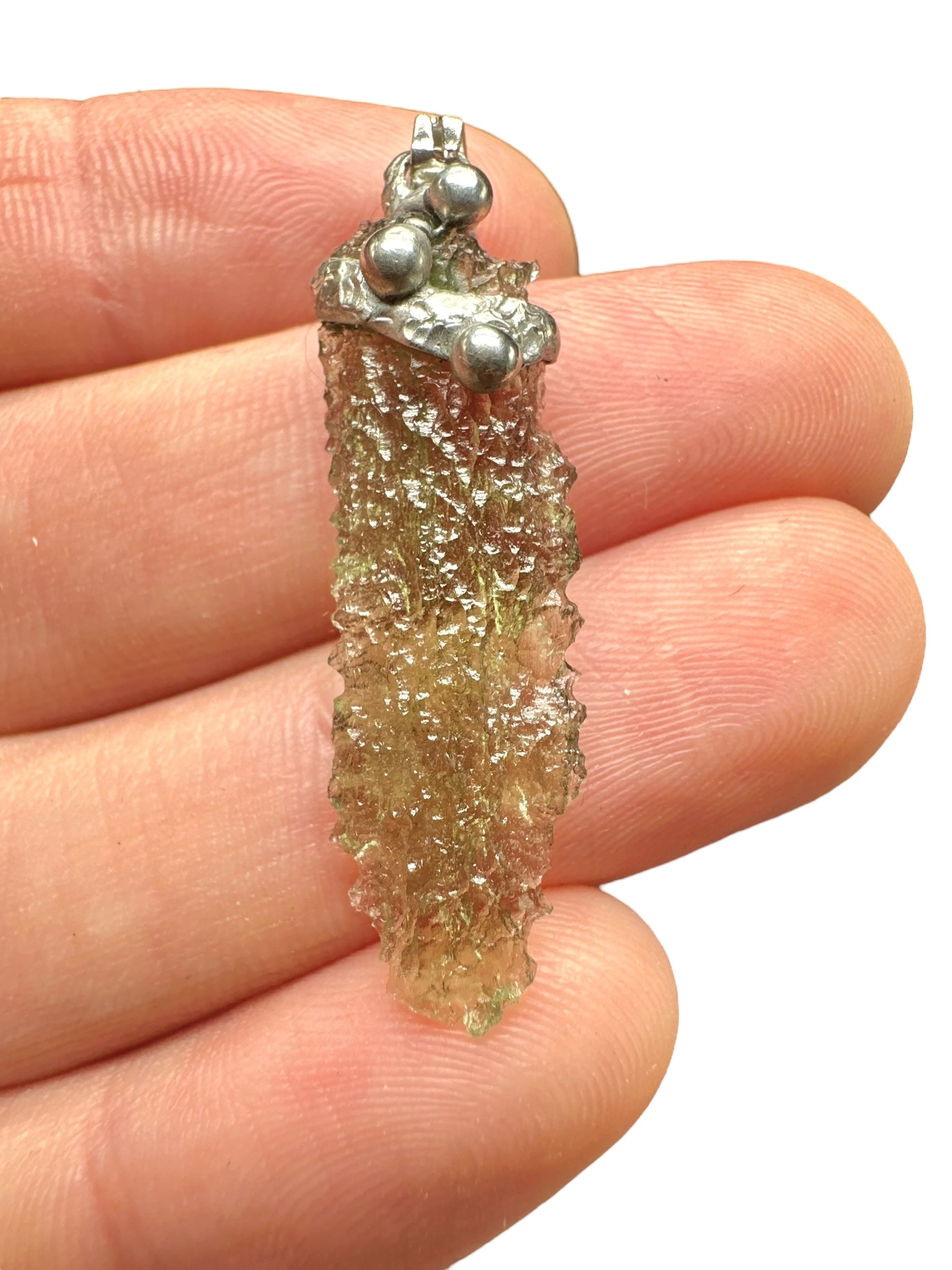 Moldavite pendant