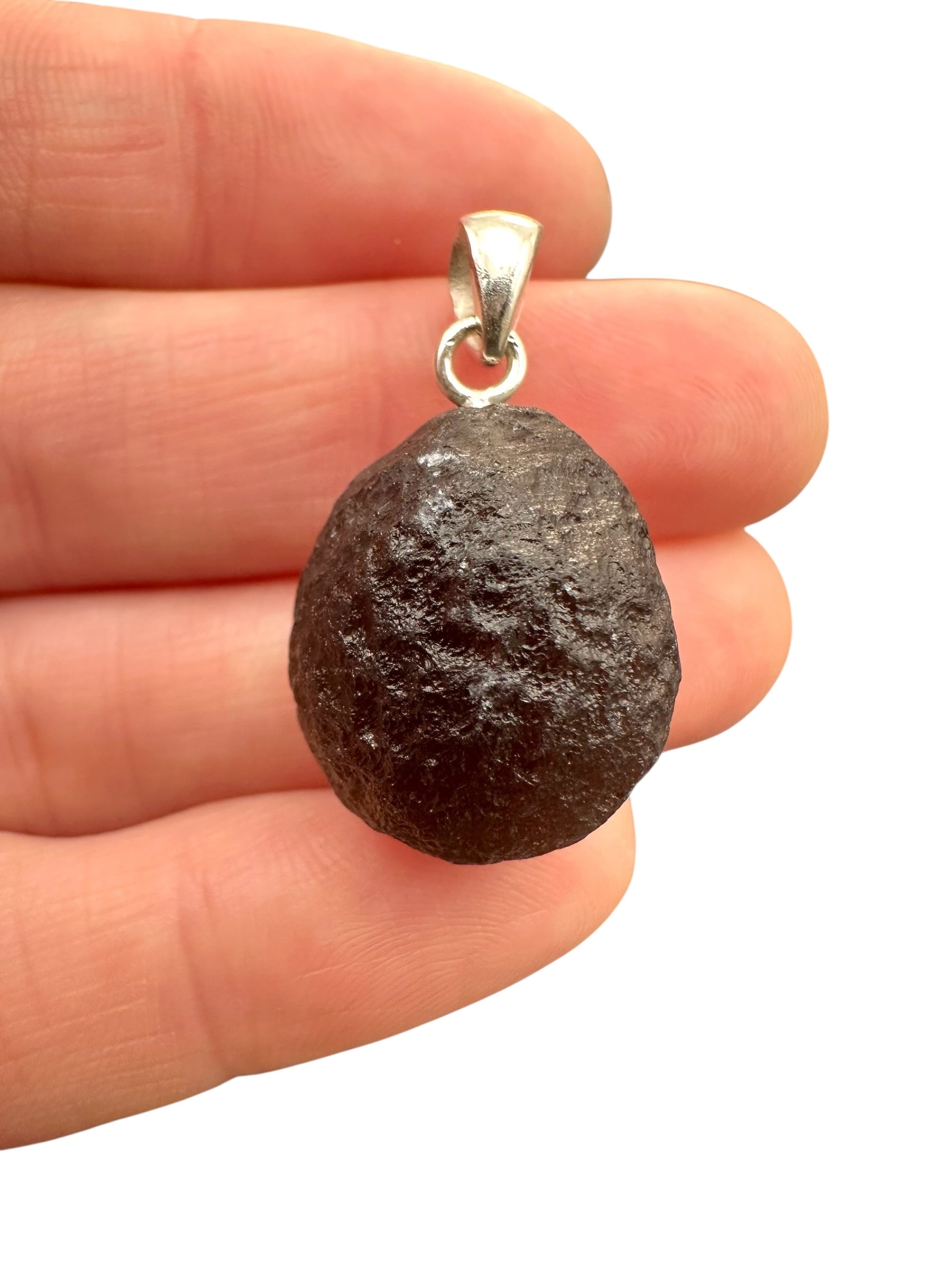 Silver colombianite pendant - SP/K053