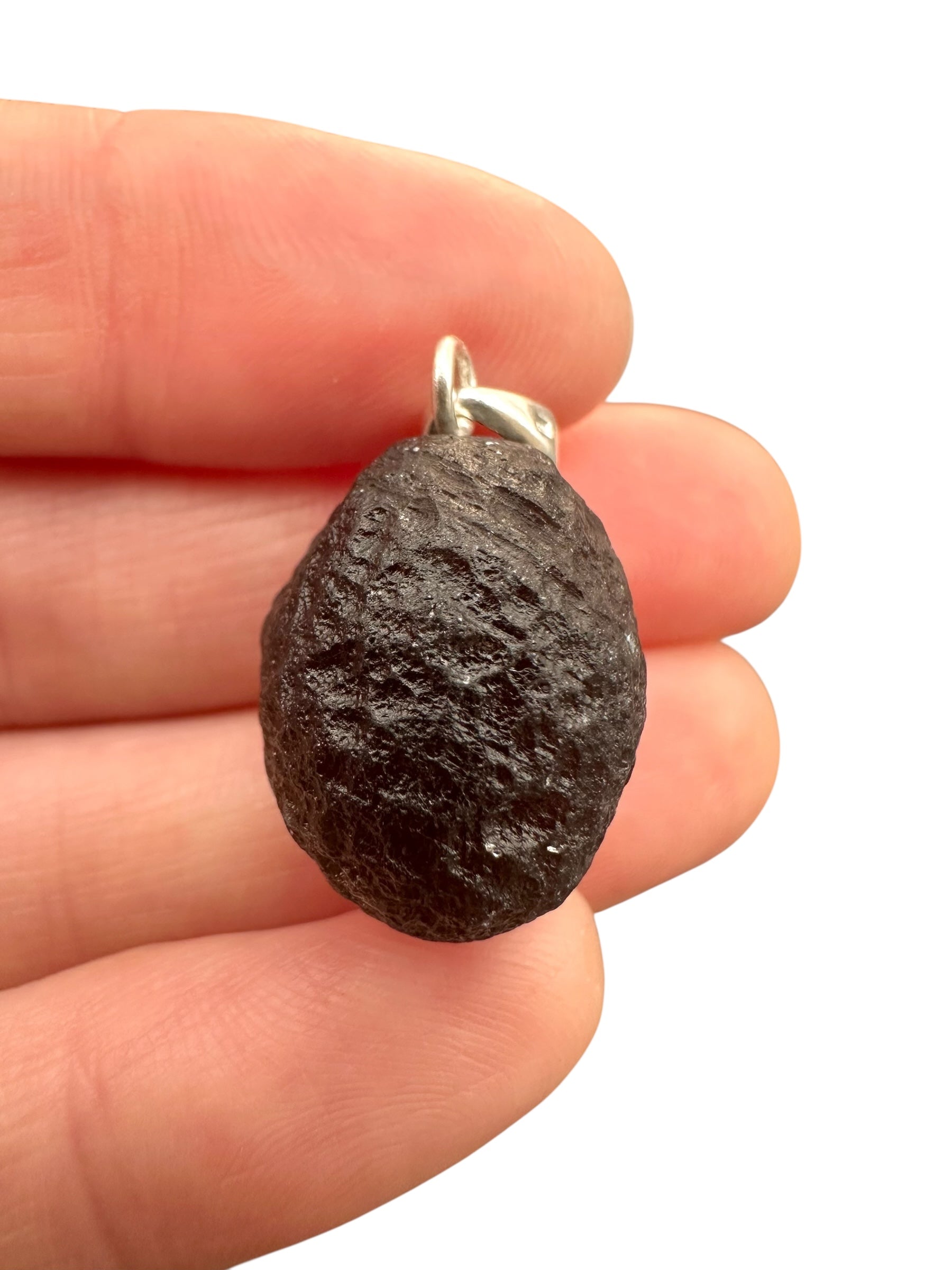 Silver colombianite pendant - SP/K053