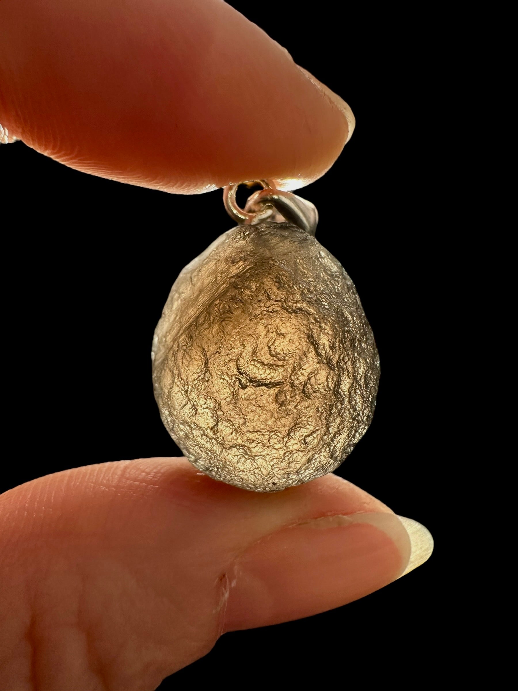 Silver colombianite pendant - SP/K053