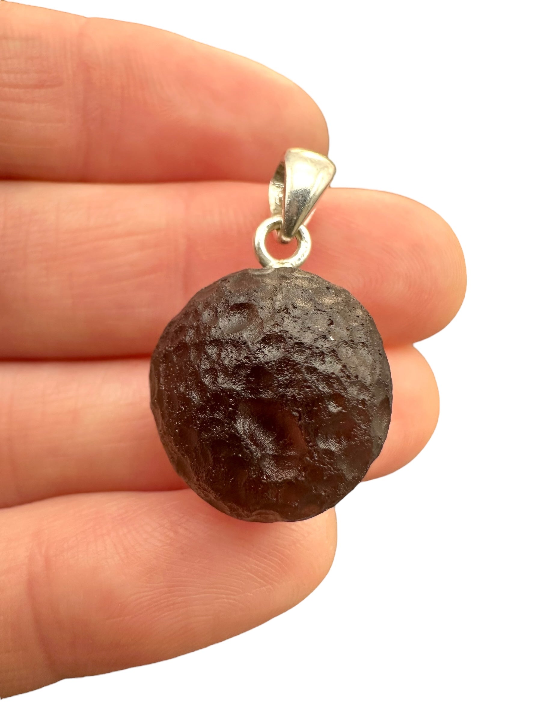 Silver colombianite pendant - SP/K054