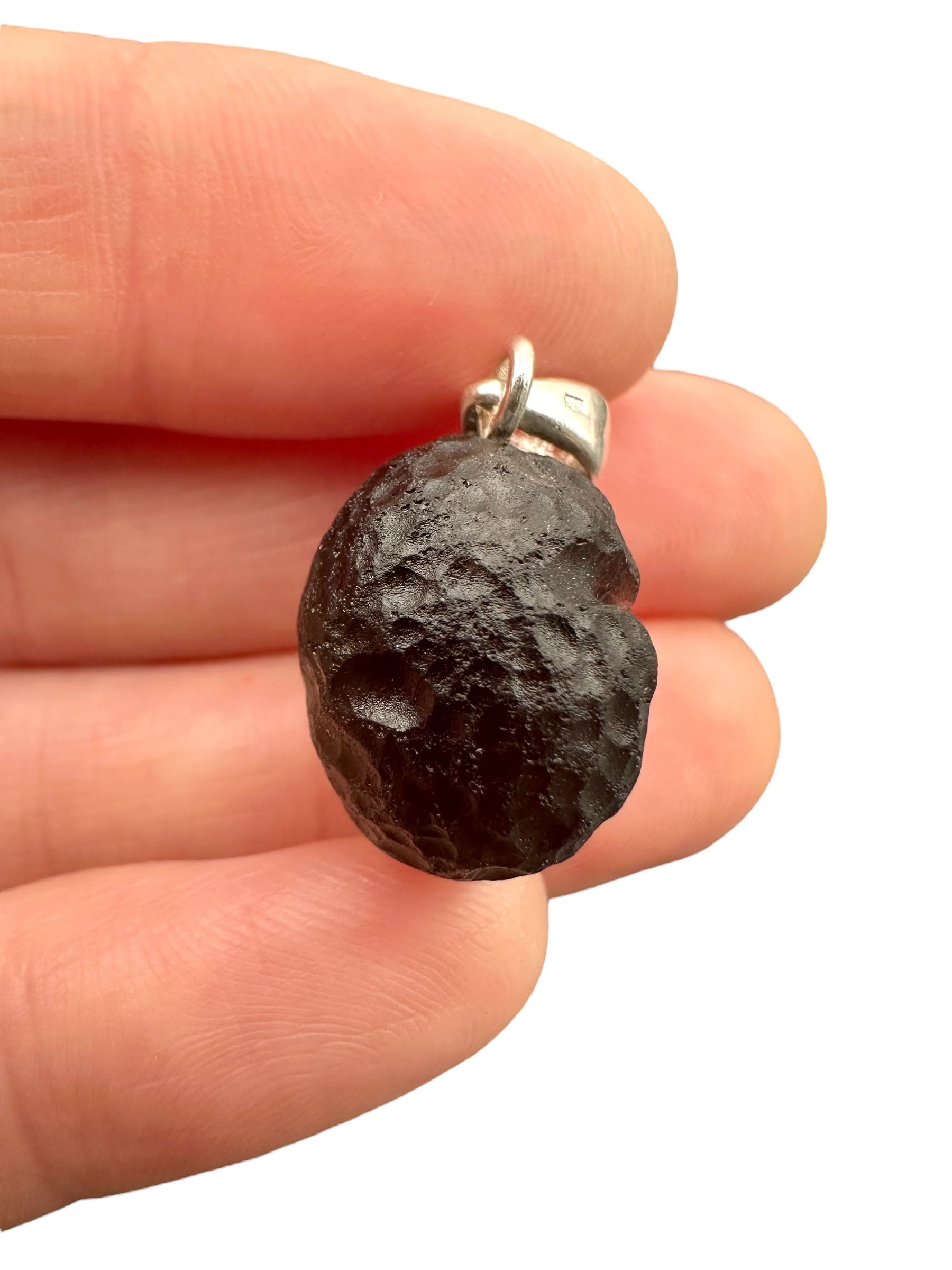Silver colombianite pendant - SP/K054