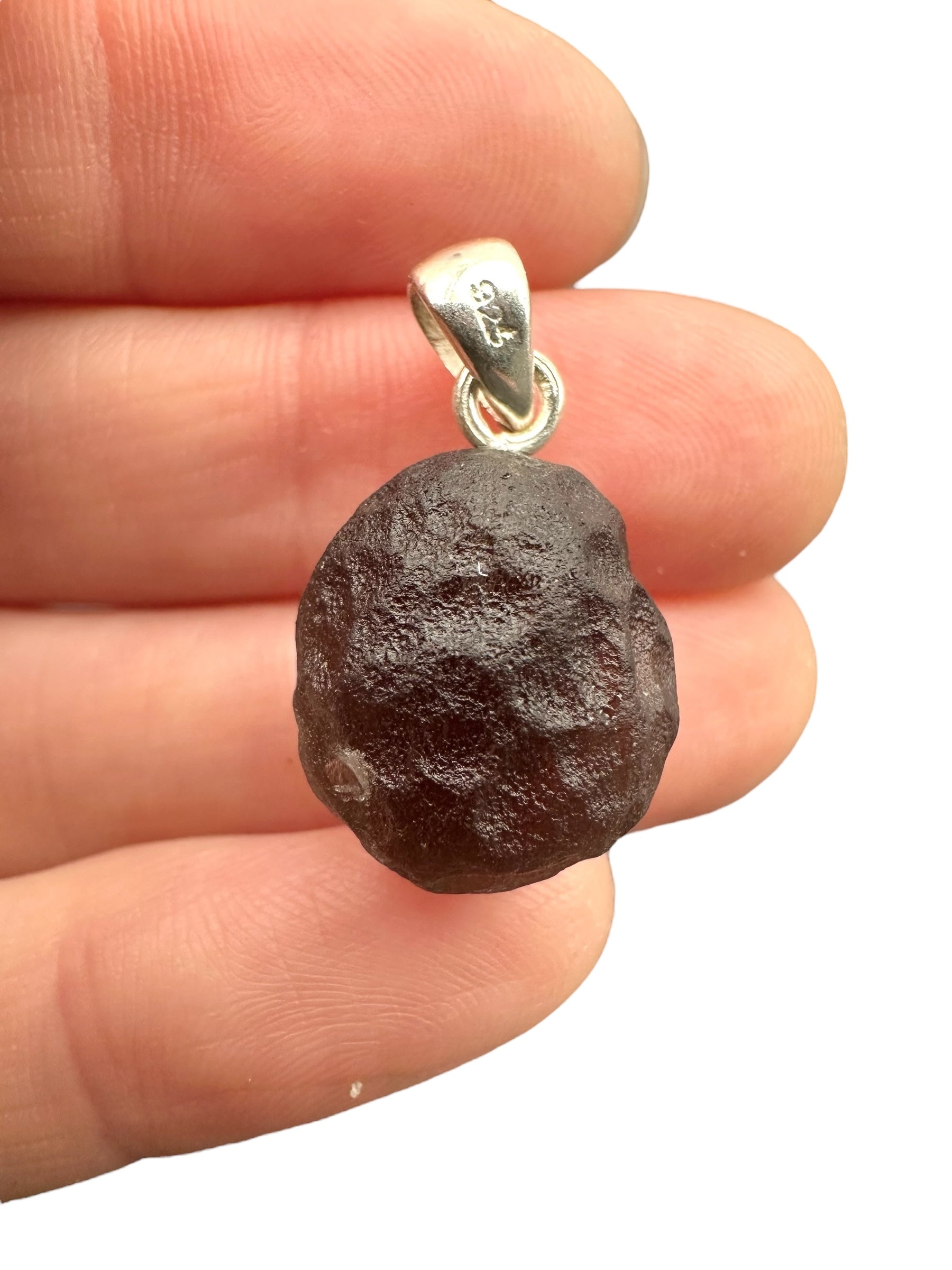 Silver colombianite pendant - SP/K055