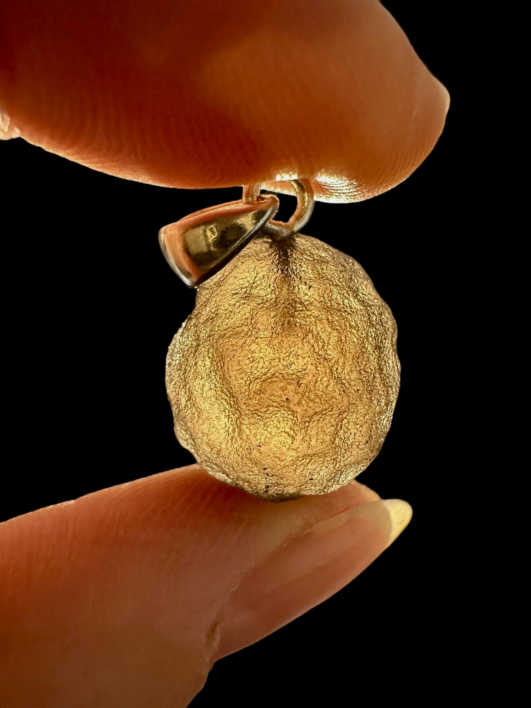 Silver colombianite pendant - SP/K055